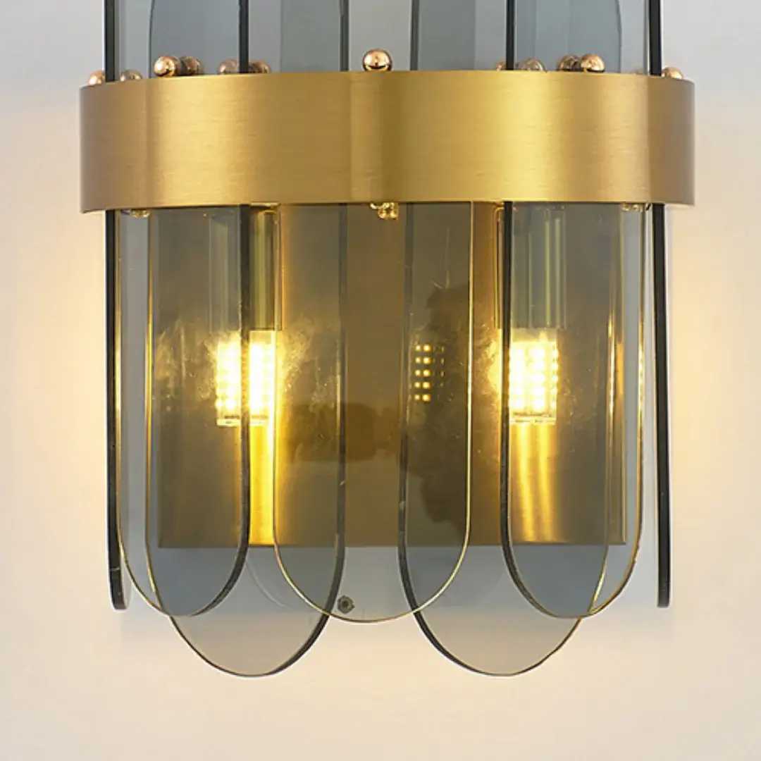 Gold Oval Glass Wall Lamp - Image 16