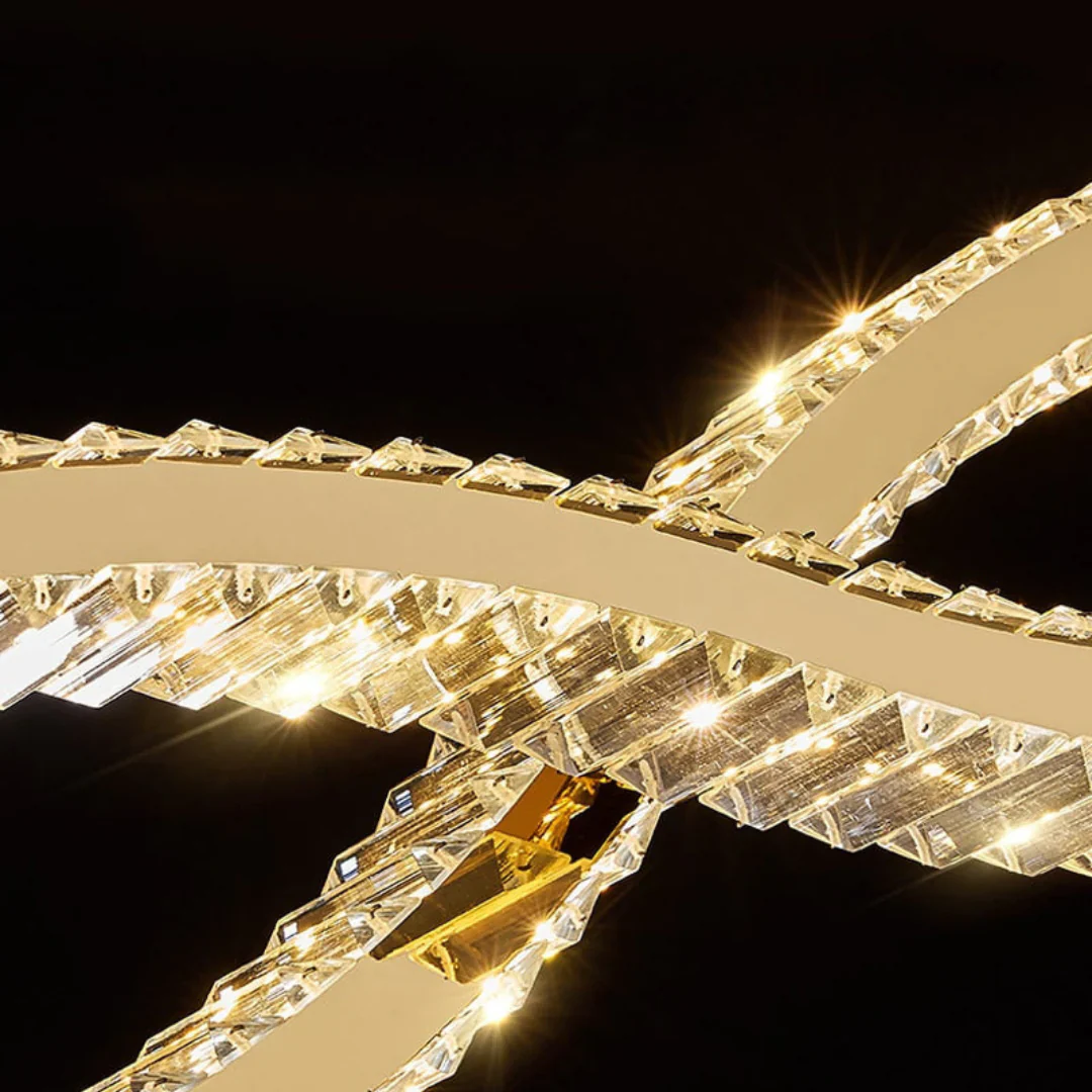 Gold Wave Crystal Chandelier - Image 18