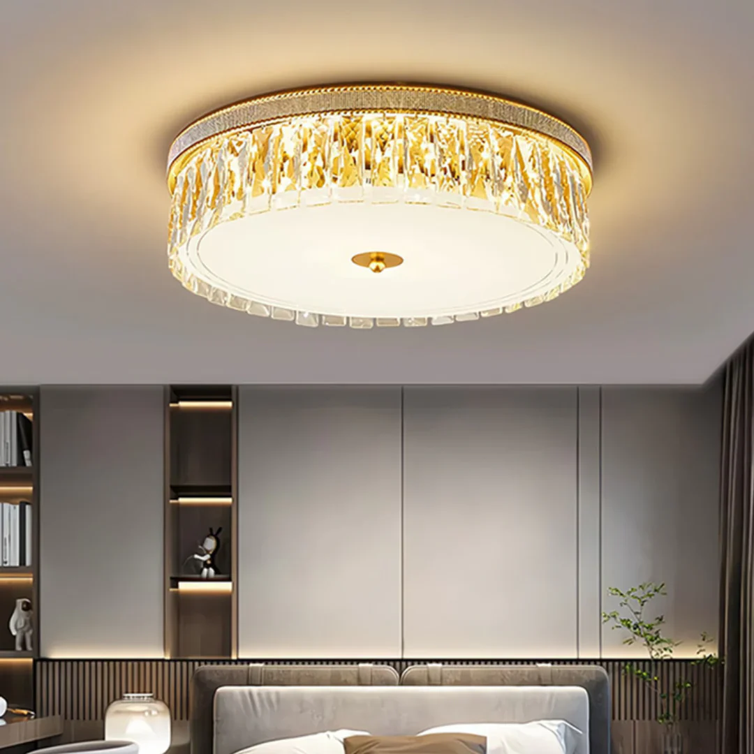 Golden Crystal Ceiling Lamp - Image 7