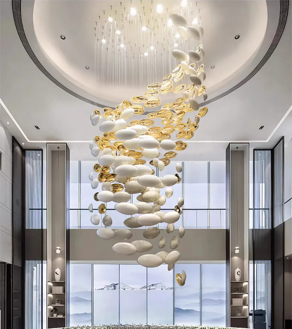 Golden Dragon Egg Chandelier - Image 2