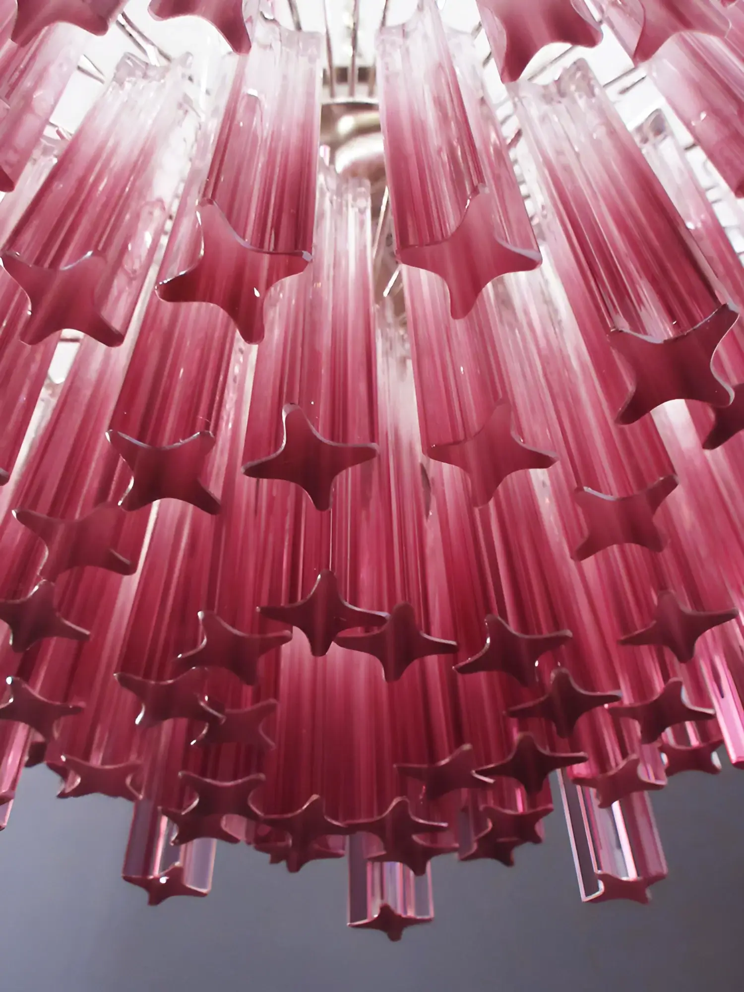 Gorgeous Murano Quadriedri Prisms Chandelier - Image 13