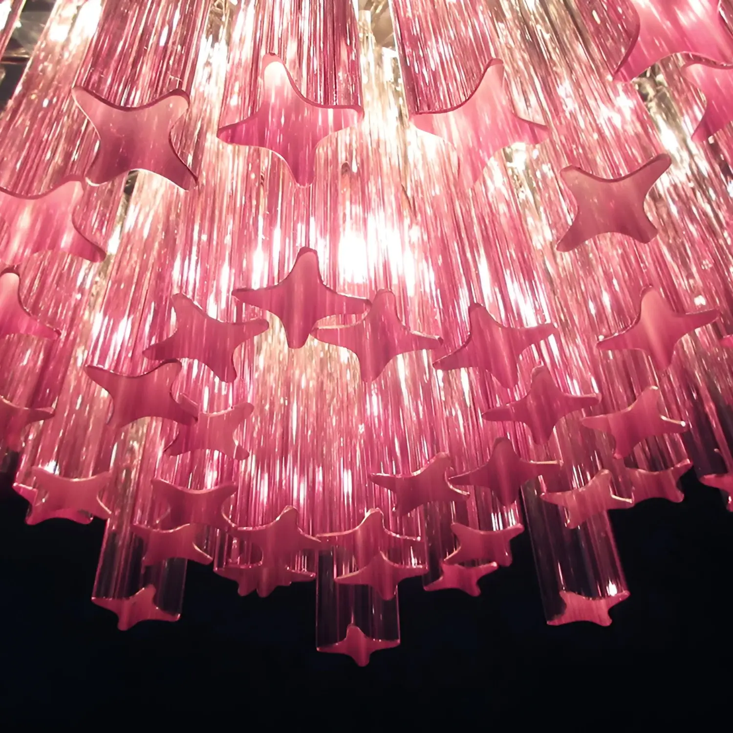 Gorgeous Murano Quadriedri Prisms Chandelier - Image 14