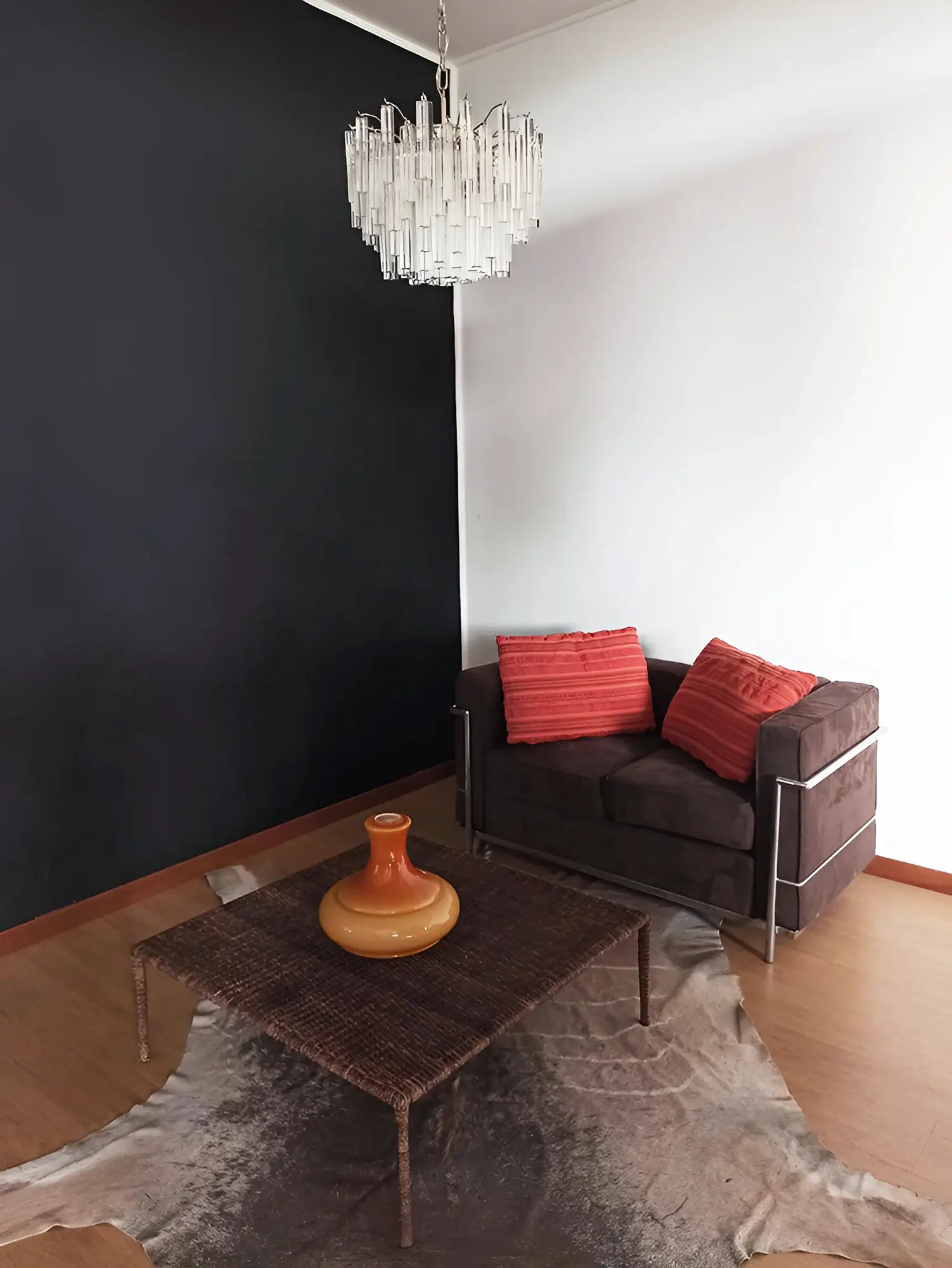 Gorgeous Murano Quadriedri Prisms Transparent Chandelier - Image 4