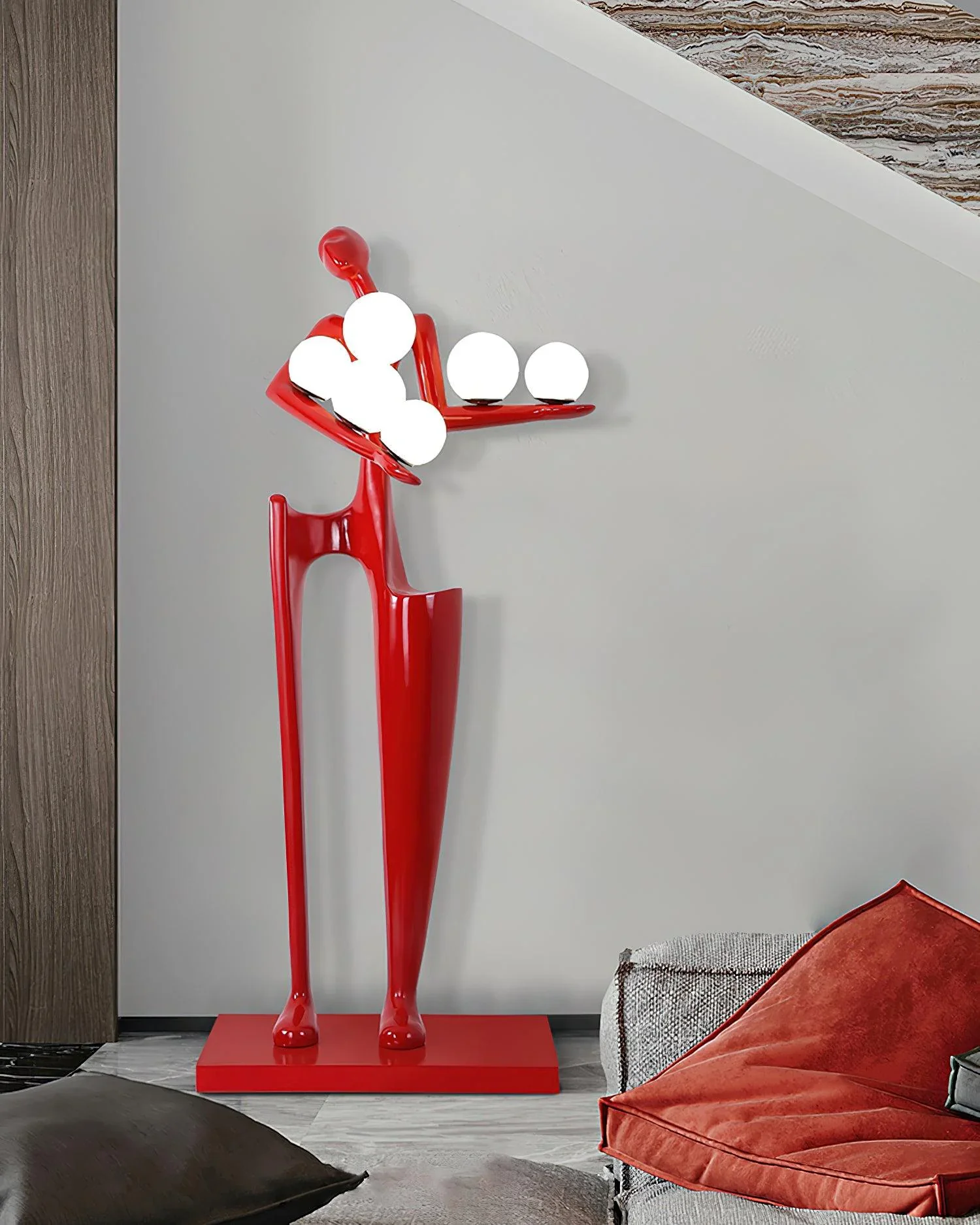 Greeter Sculpture Figure Floor Lamp - Image 14