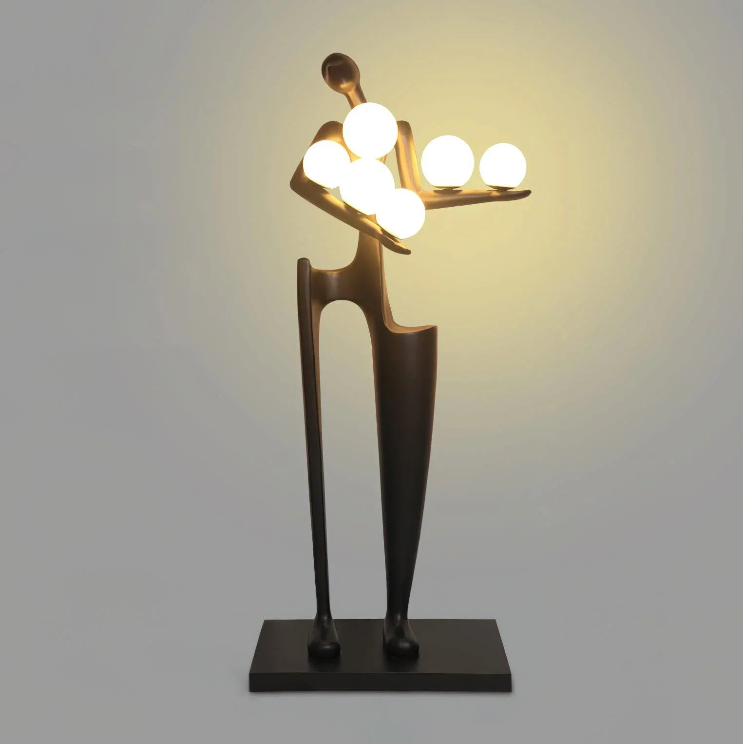 Greeter Sculpture Figure Floor Lamp - Image 18