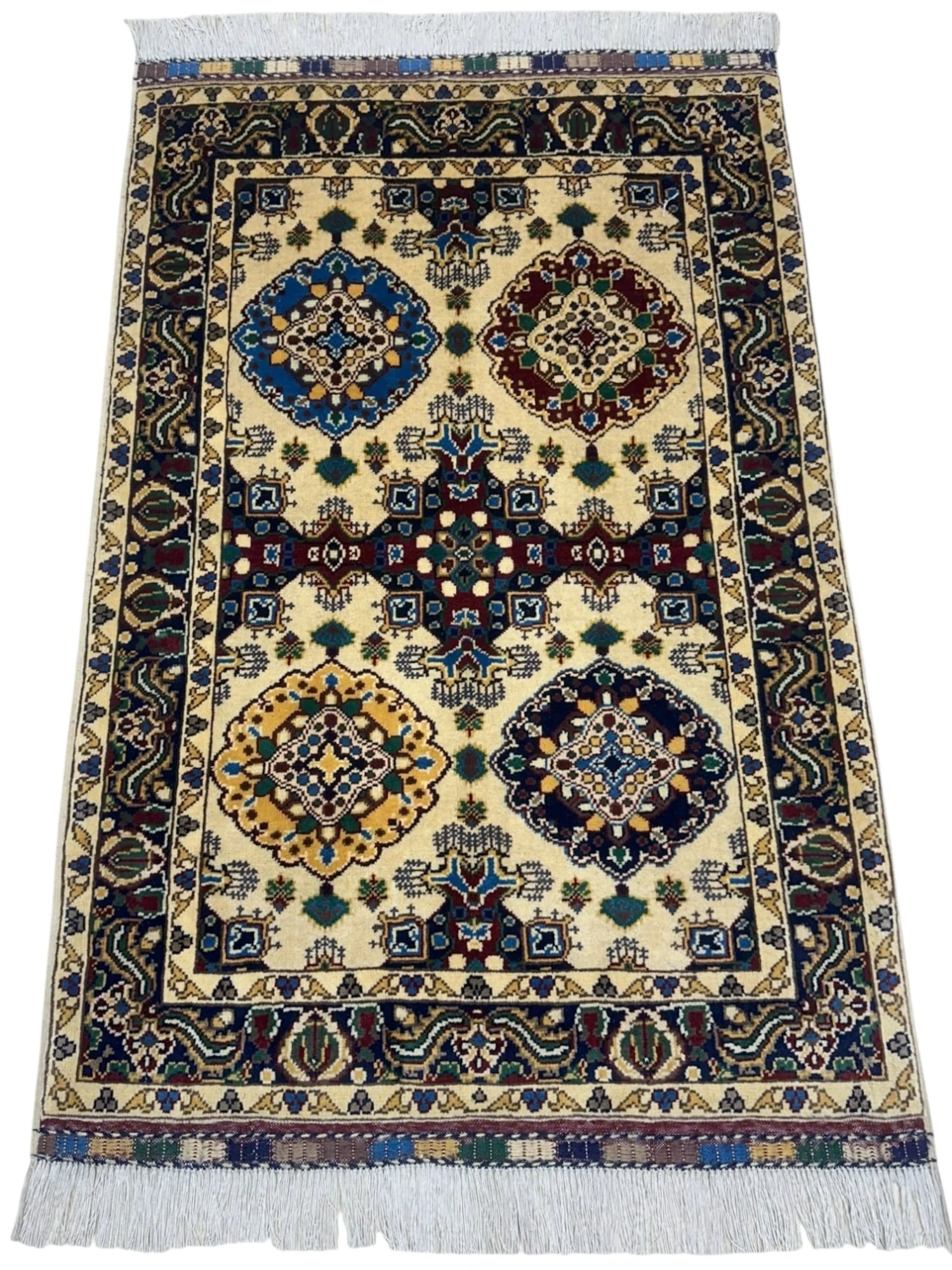 Hand-Knotted Afghani Kashi Wool Rug – 2’9″  x  4’4″ - Image 2