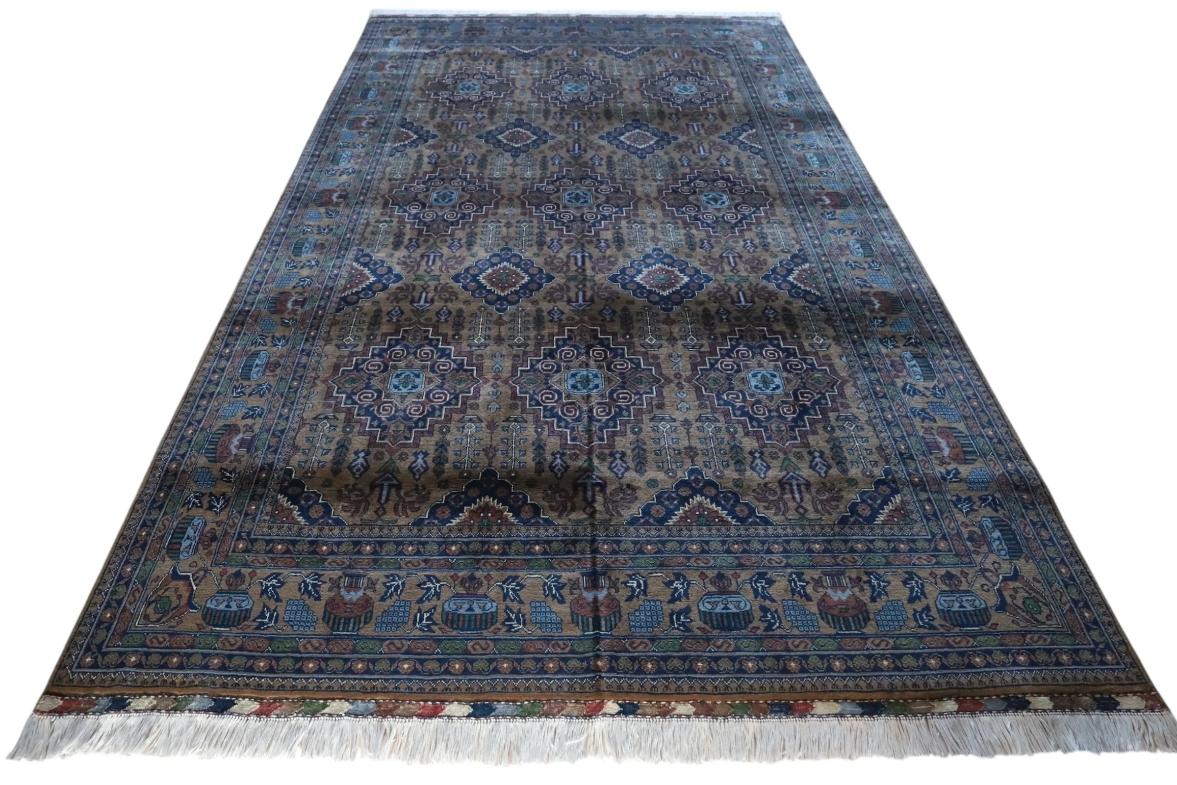 Hand-Knotted Zerkhaki Afghan Wool Area Rug – 6'7" x 9'7" | Rich Brown Tones, Durable Craftsmanship - Image 2