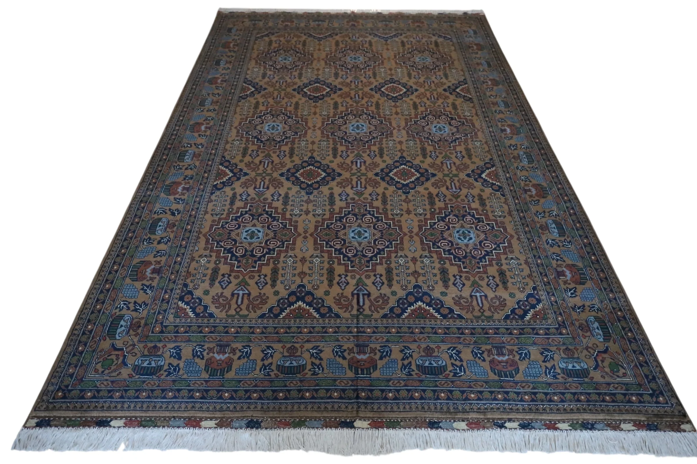 Hand-Knotted Zerkhaki Afghan Wool Area Rug – 6'7" x 9'7" | Rich Brown Tones, Durable Craftsmanship - Image 3