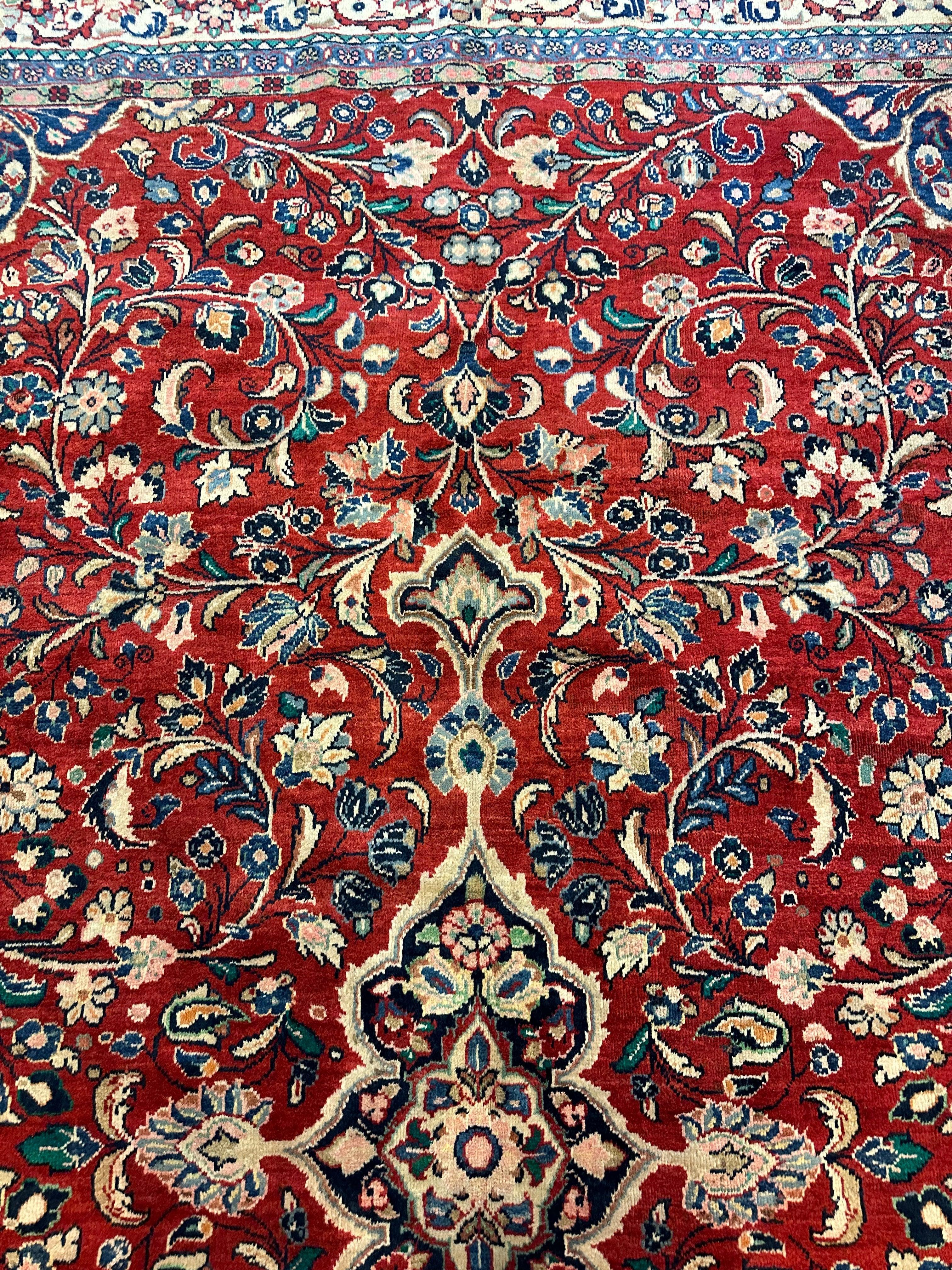 Handmade One-of-a-Kind Persian Mahal Rug - 10’ x 12’10” - Image 13