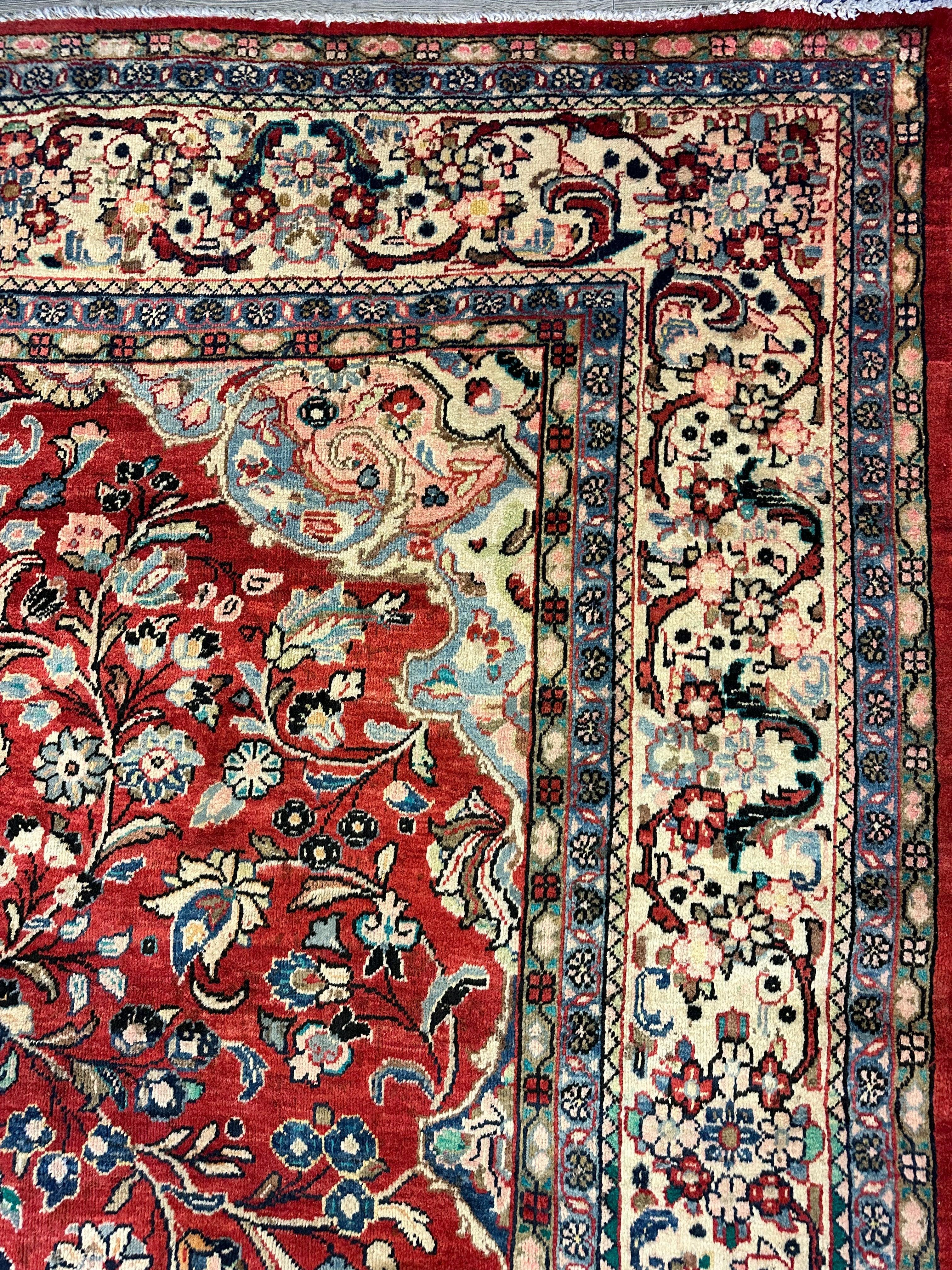 Handmade One-of-a-Kind Persian Mahal Rug - 10’ x 12’10” - Image 16