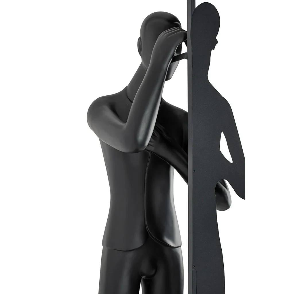 Human Mirror Sculpture Floor Lamp - Image 16