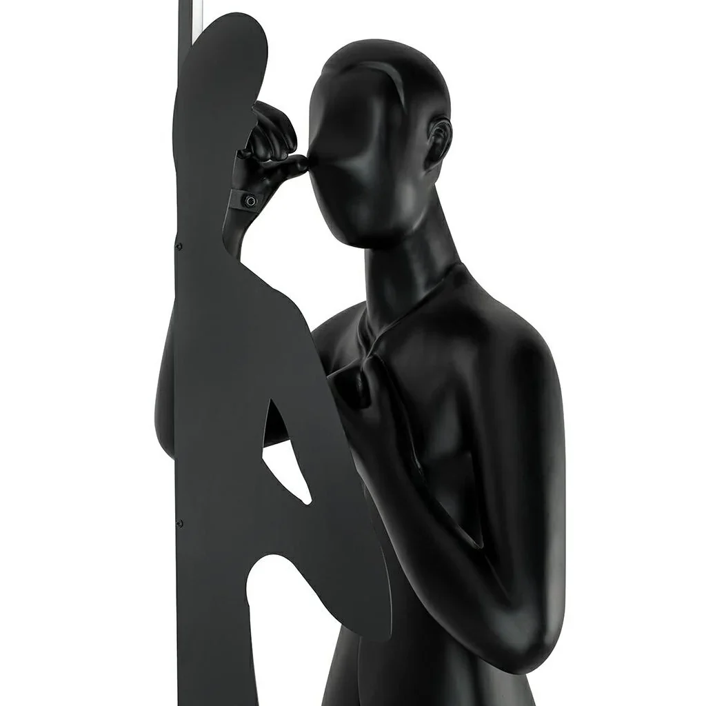 Human Mirror Sculpture Floor Lamp - Image 19
