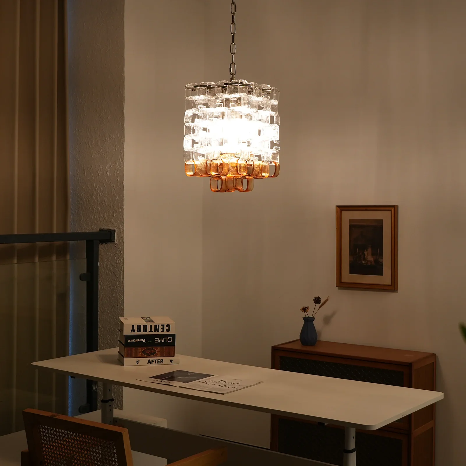 Ice Cube Glass Murano Chandelier - Image 3