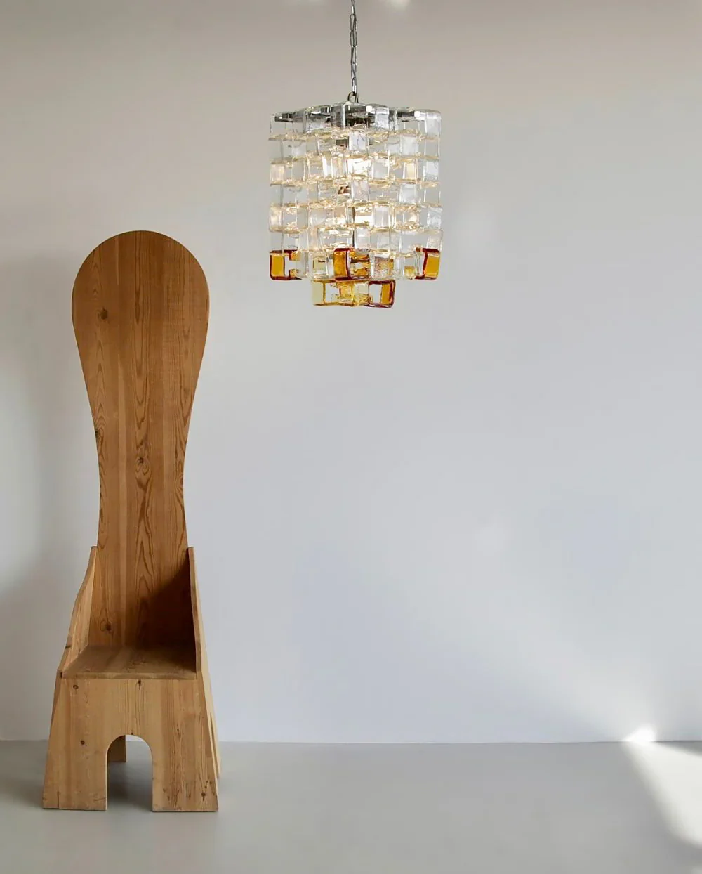 Ice Cube Glass Murano Chandelier - Image 7