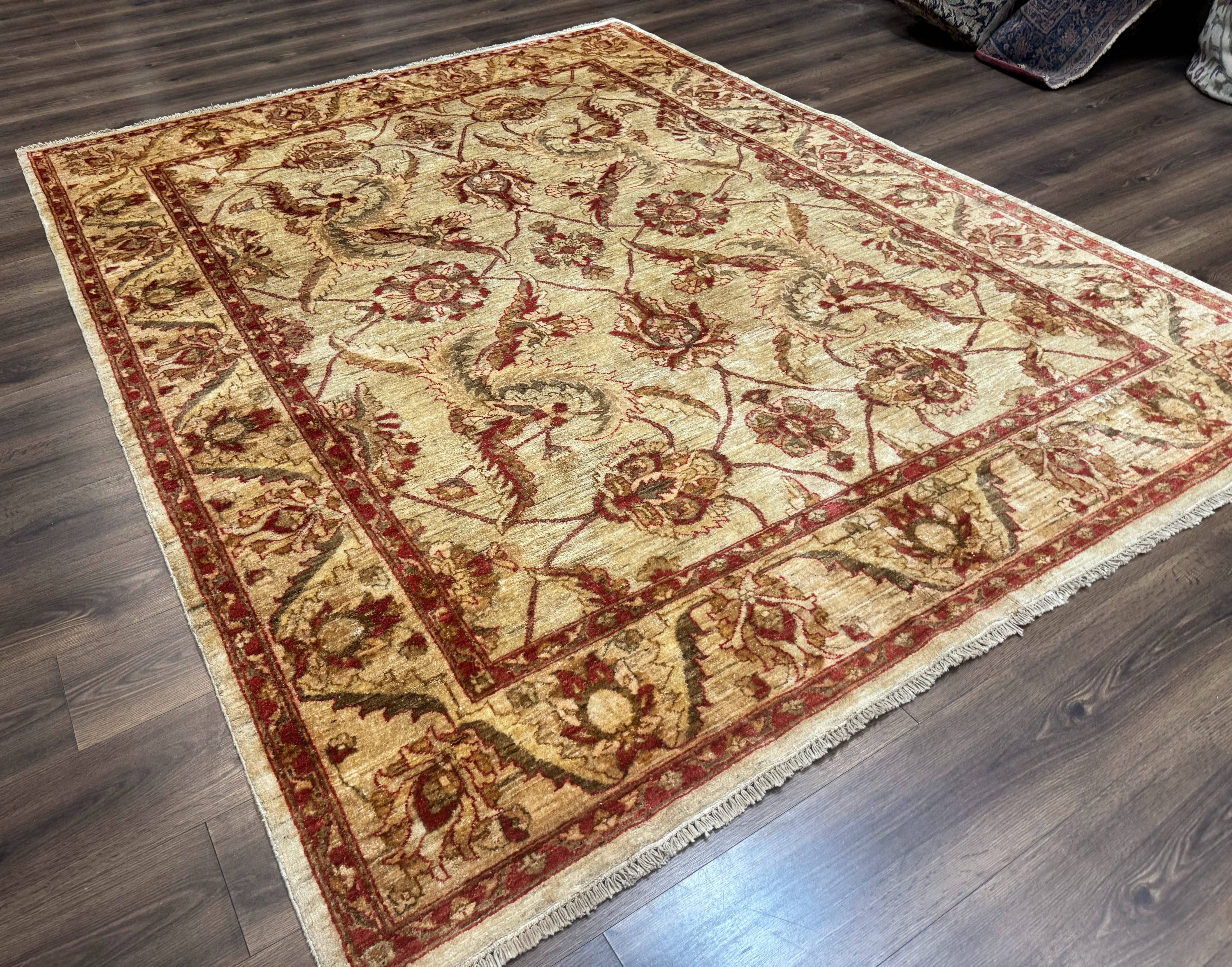 Indian Mahal Rug 7x9, Traditional Wool Carpet - Image 12