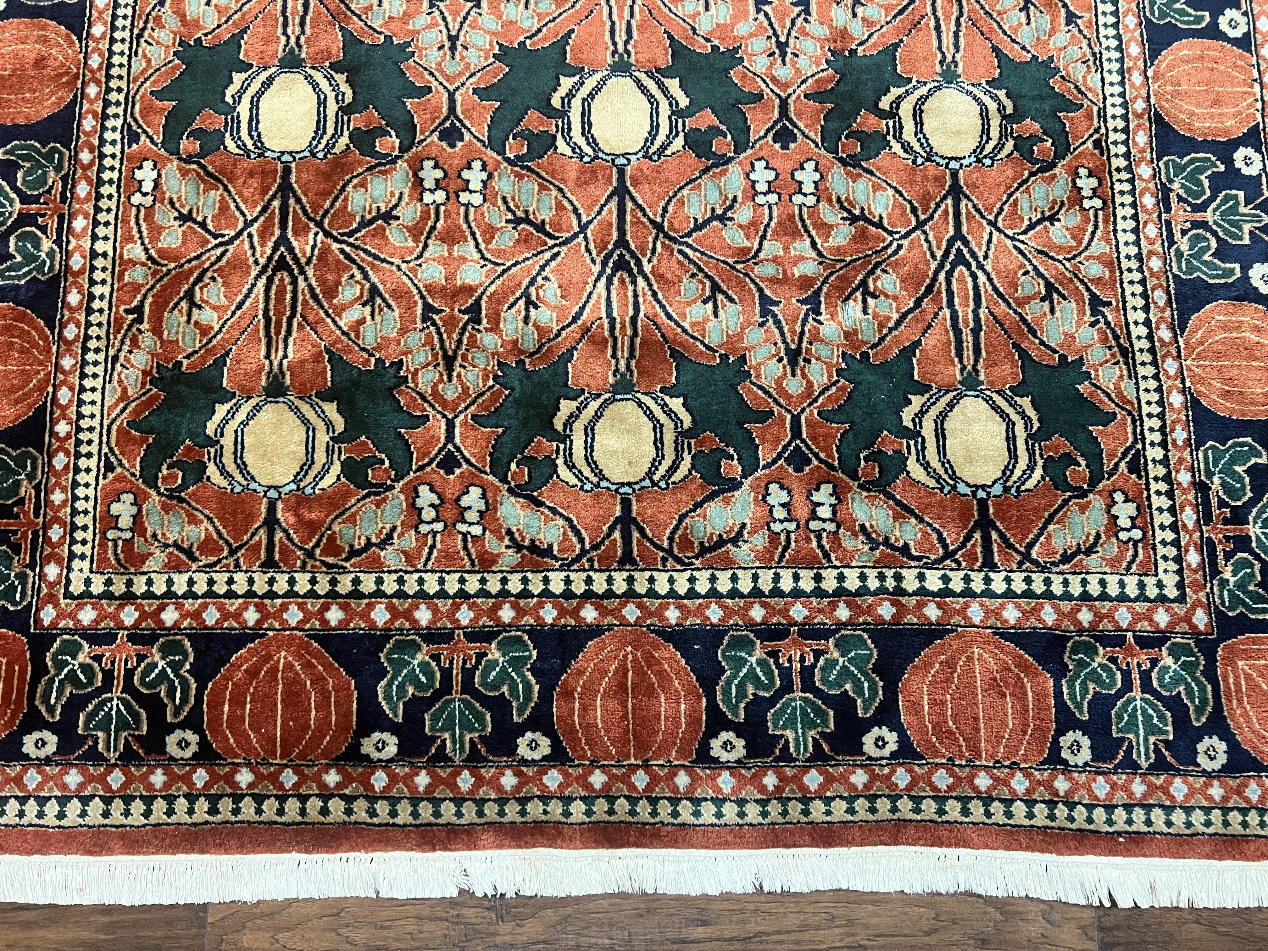 Indo Persian Bidjar Rug 8x10, Red and Black, Handmade Vintage Wool Carpet - Image 5