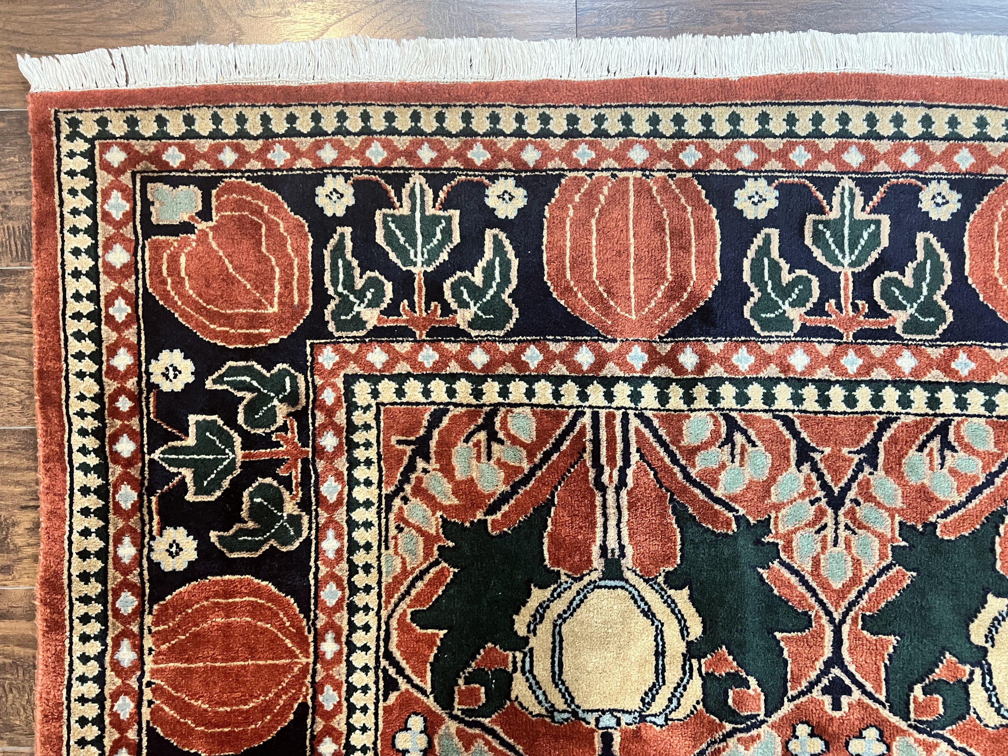 Indo Persian Bidjar Rug 8x10, Red and Black, Handmade Vintage Wool Carpet - Image 6