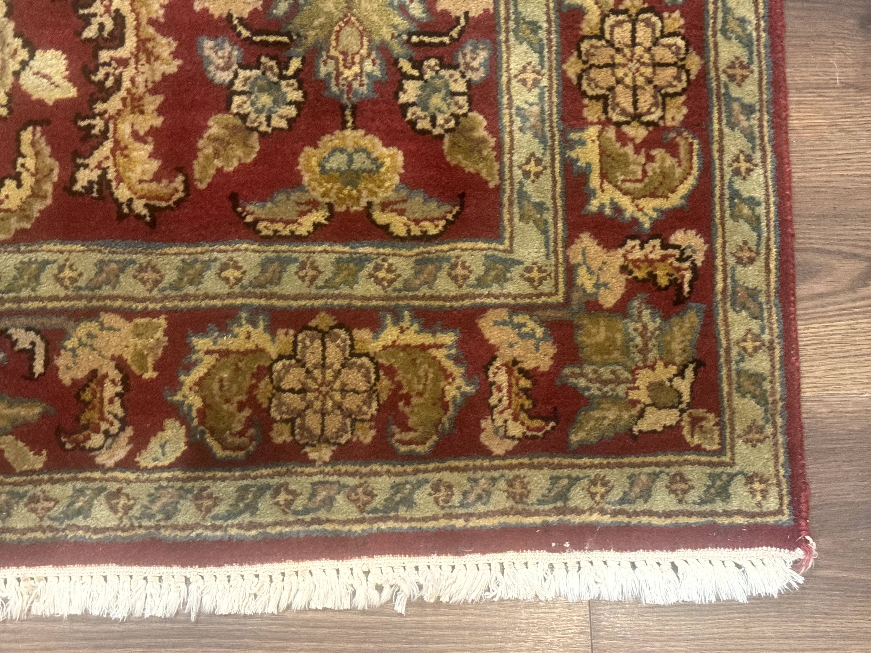 Indo Persian Mahal Rug 4x6, Floral Allover Pattern, Maroon - Image 9