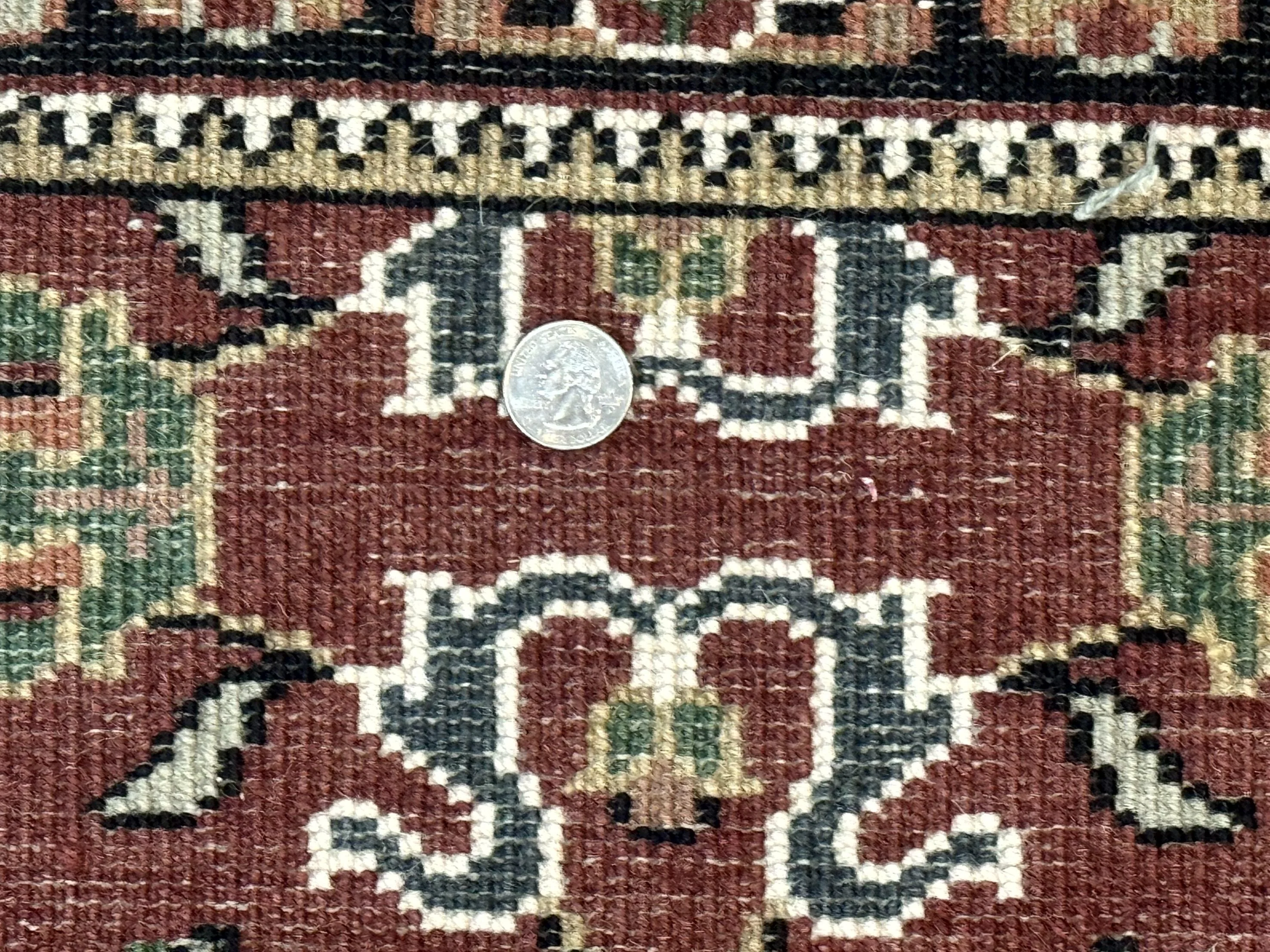 Indo Persian Sarouk Runner Rug 2.8 x 20 ft Runner for Hallway, Long Runner Rug, Handmade - Image 10