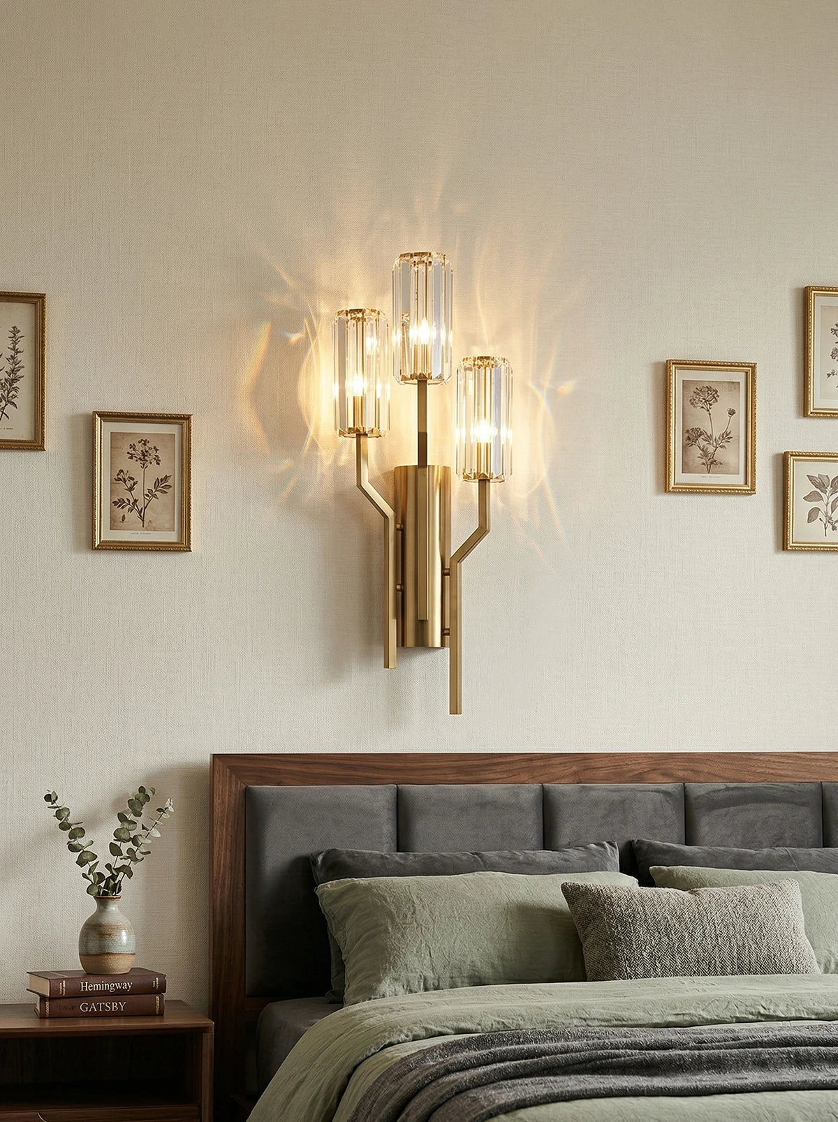 Irlin Trio Crystal Wall Lamp - Image 2