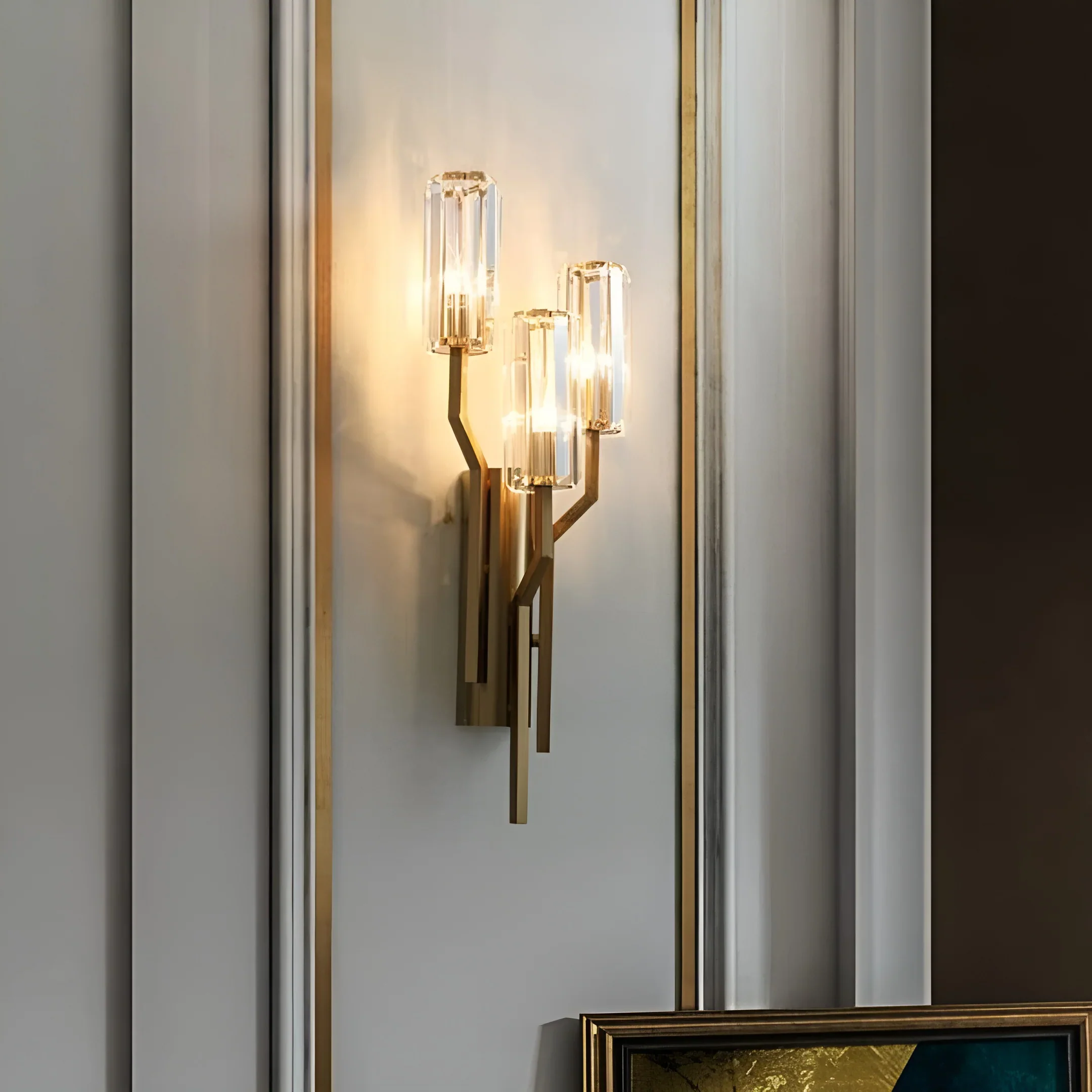 Irlin Trio Crystal Wall Lamp - Image 4