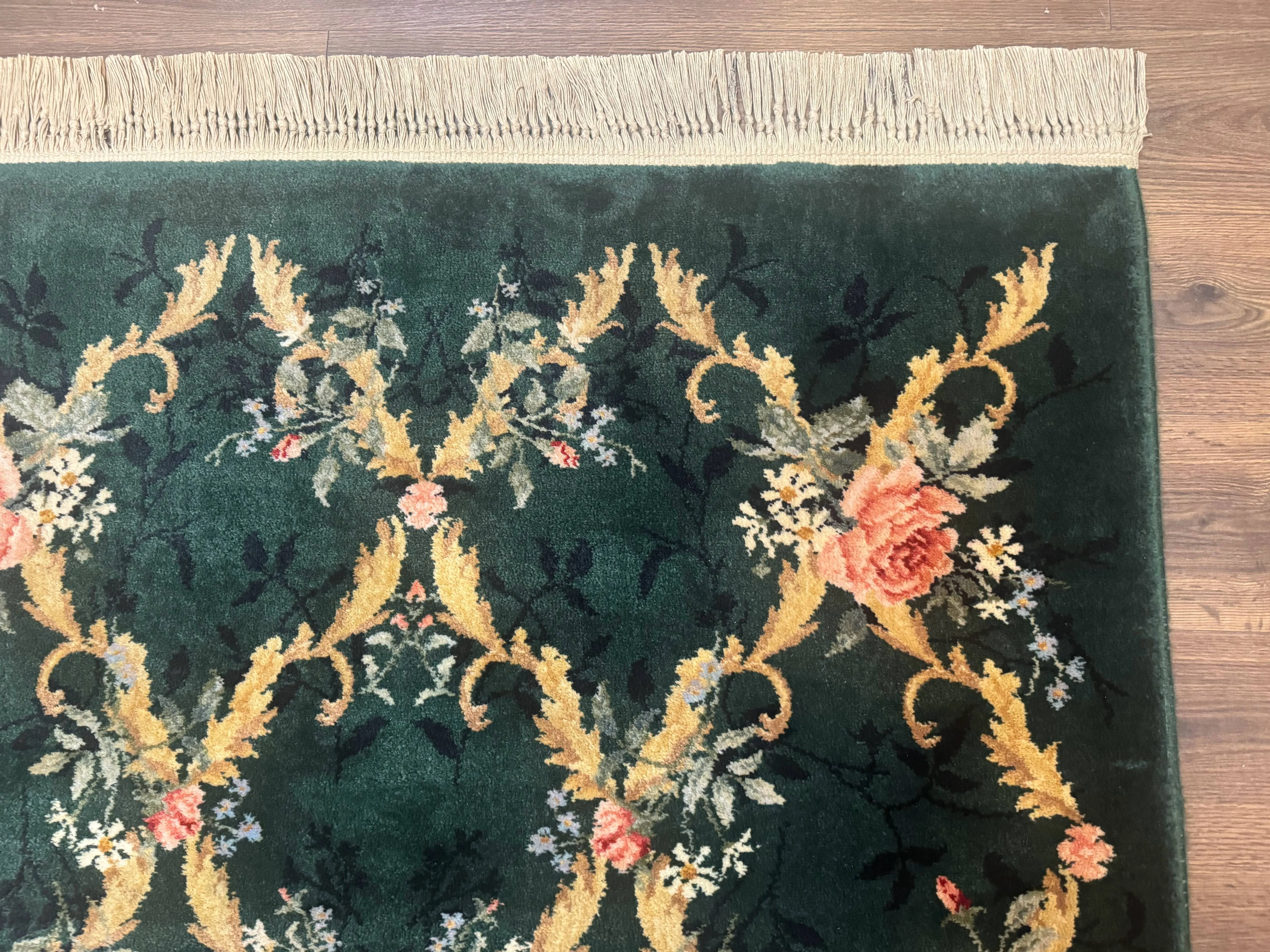 Karastan Garden of Eden Rug 4x6, Green Savonnerie 509/1733, Original Discontinued Vintage Karastan Carpet - Image 7