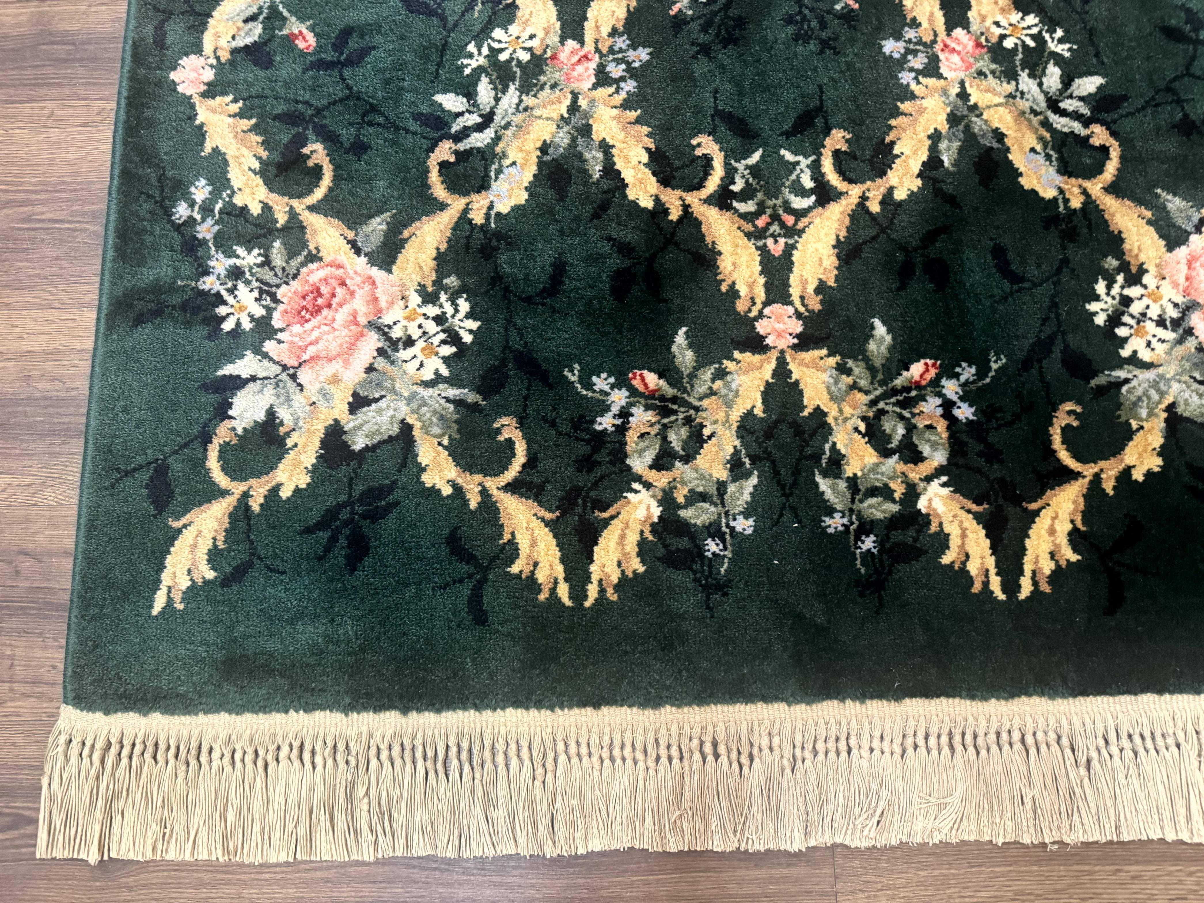 Karastan Garden of Eden Rug 4x6, Green Savonnerie 509/1733, Original Discontinued Vintage Karastan Carpet - Image 8