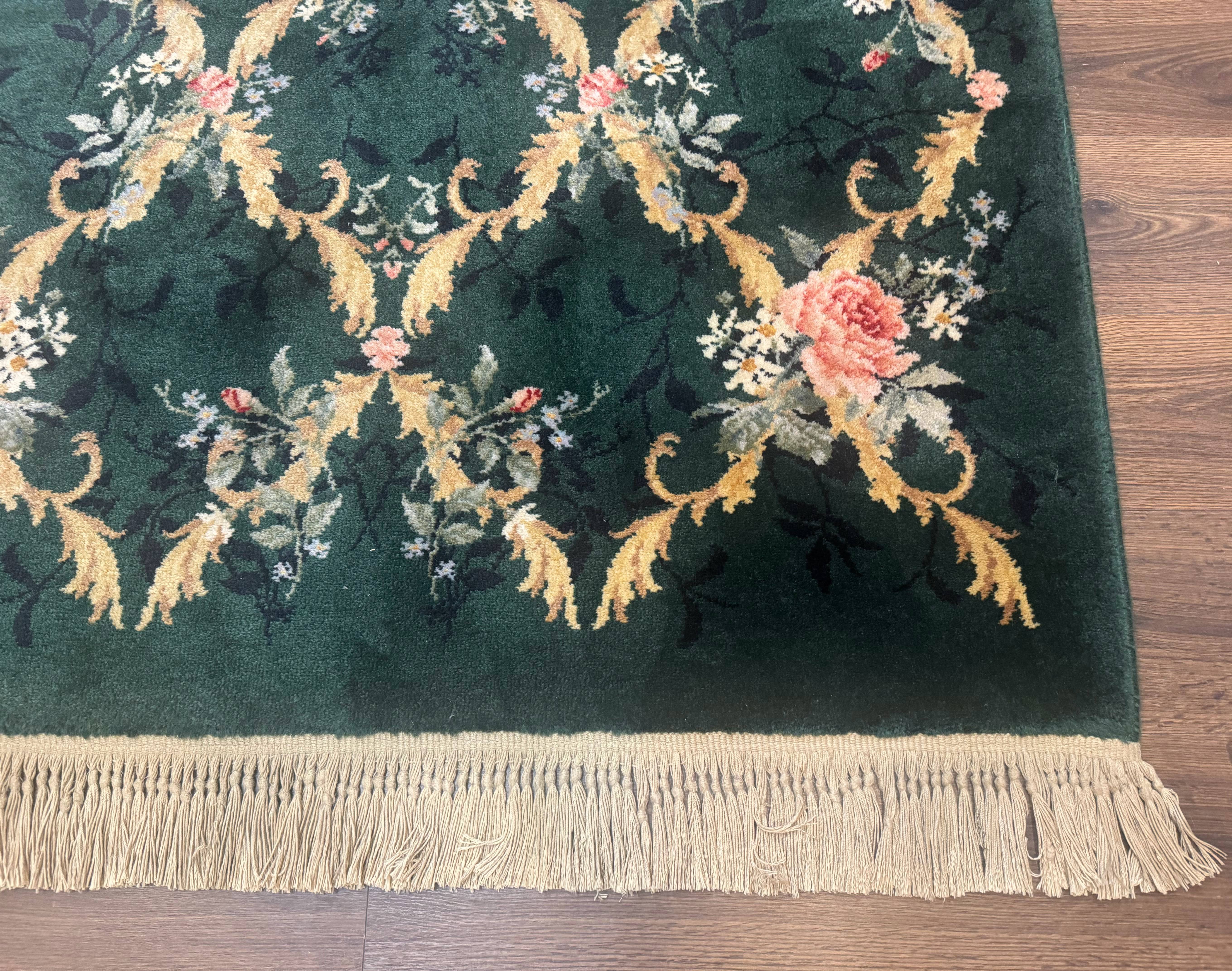 Karastan Garden of Eden Rug 4x6, Green Savonnerie 509/1733, Original Discontinued Vintage Karastan Carpet - Image 9