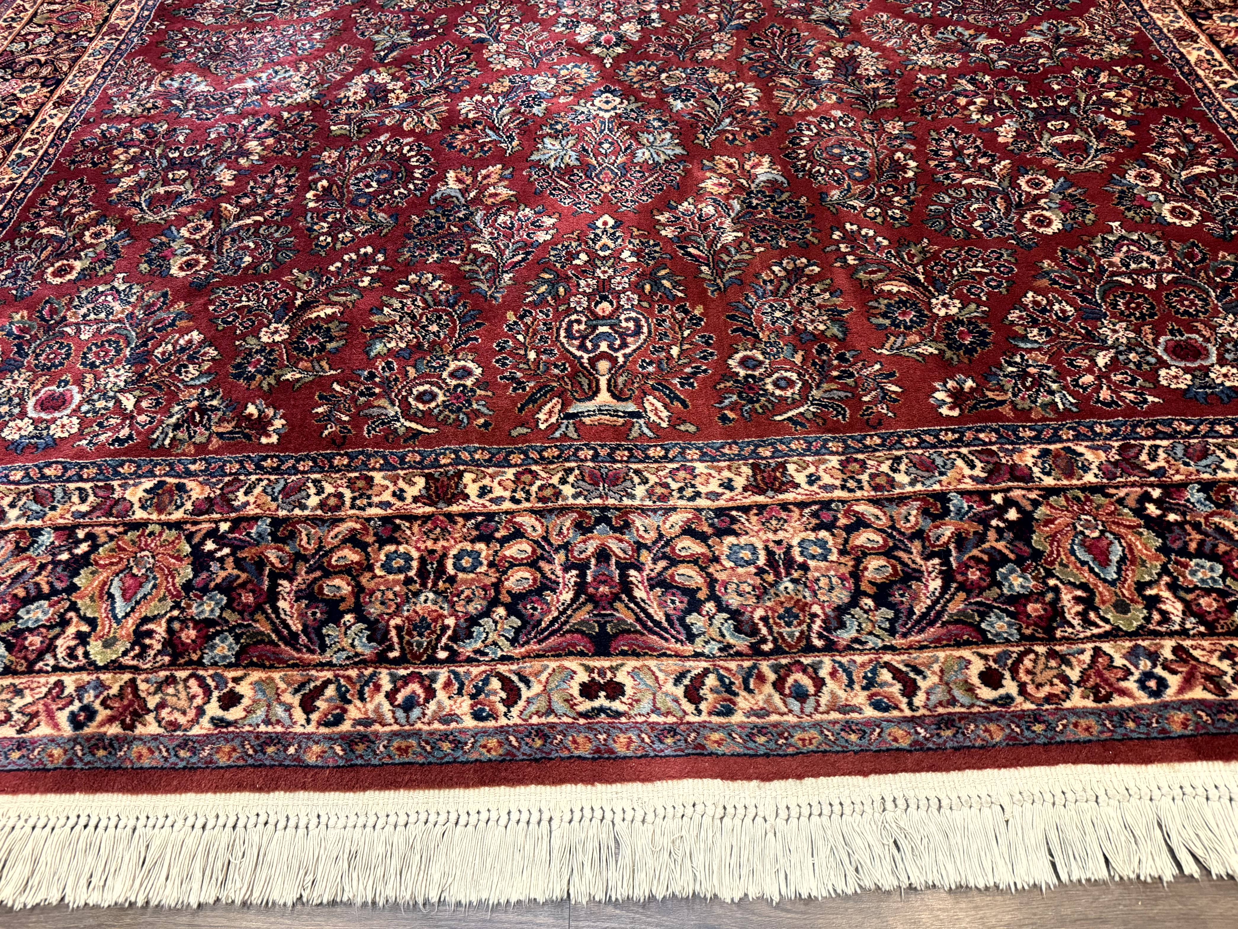 Karastan Rug 10x14, Red Sarouk #785, Wool Original 700 Series - Image 5