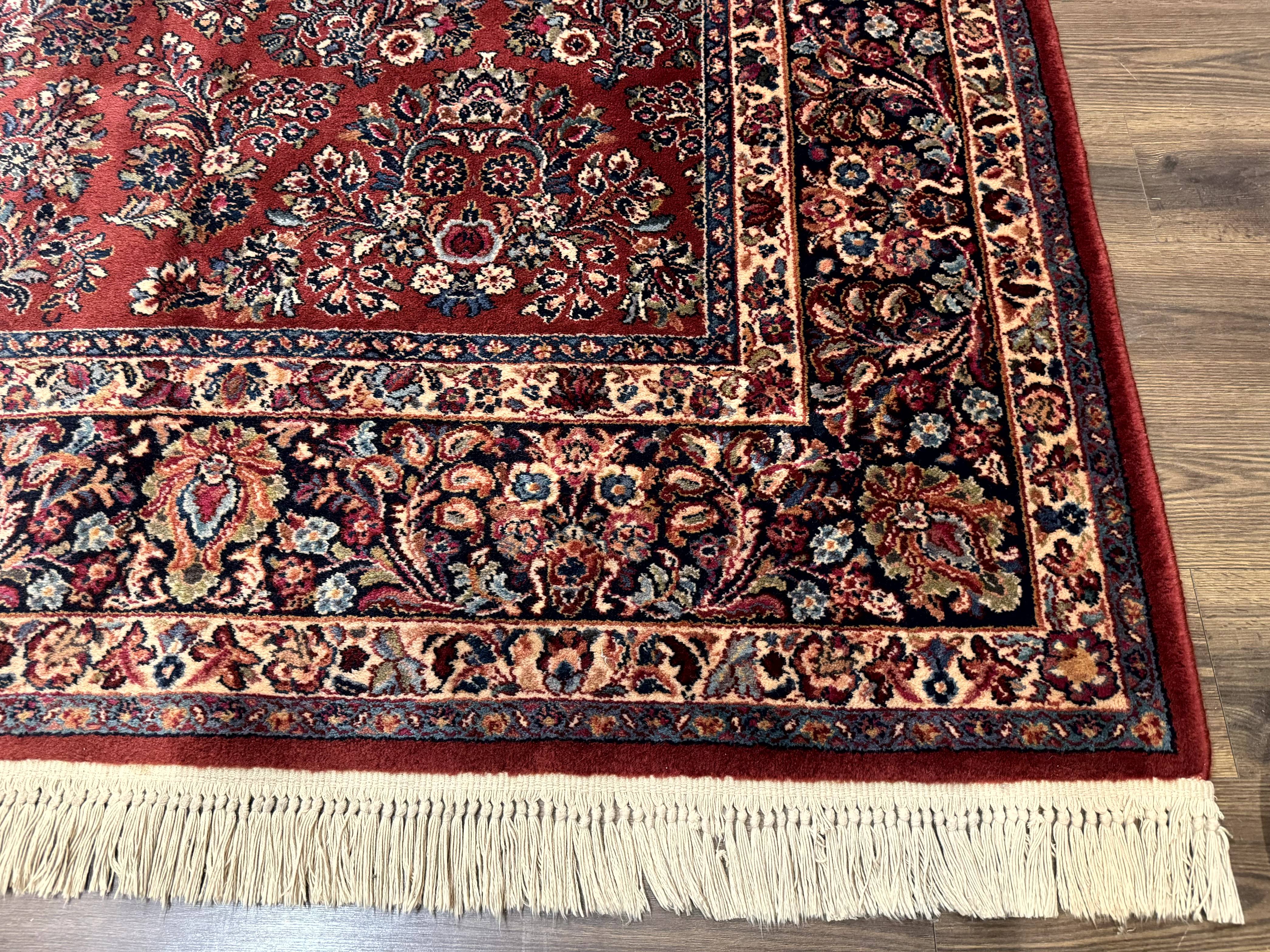 Karastan Rug 10x14, Red Sarouk #785, Wool Original 700 Series - Image 9