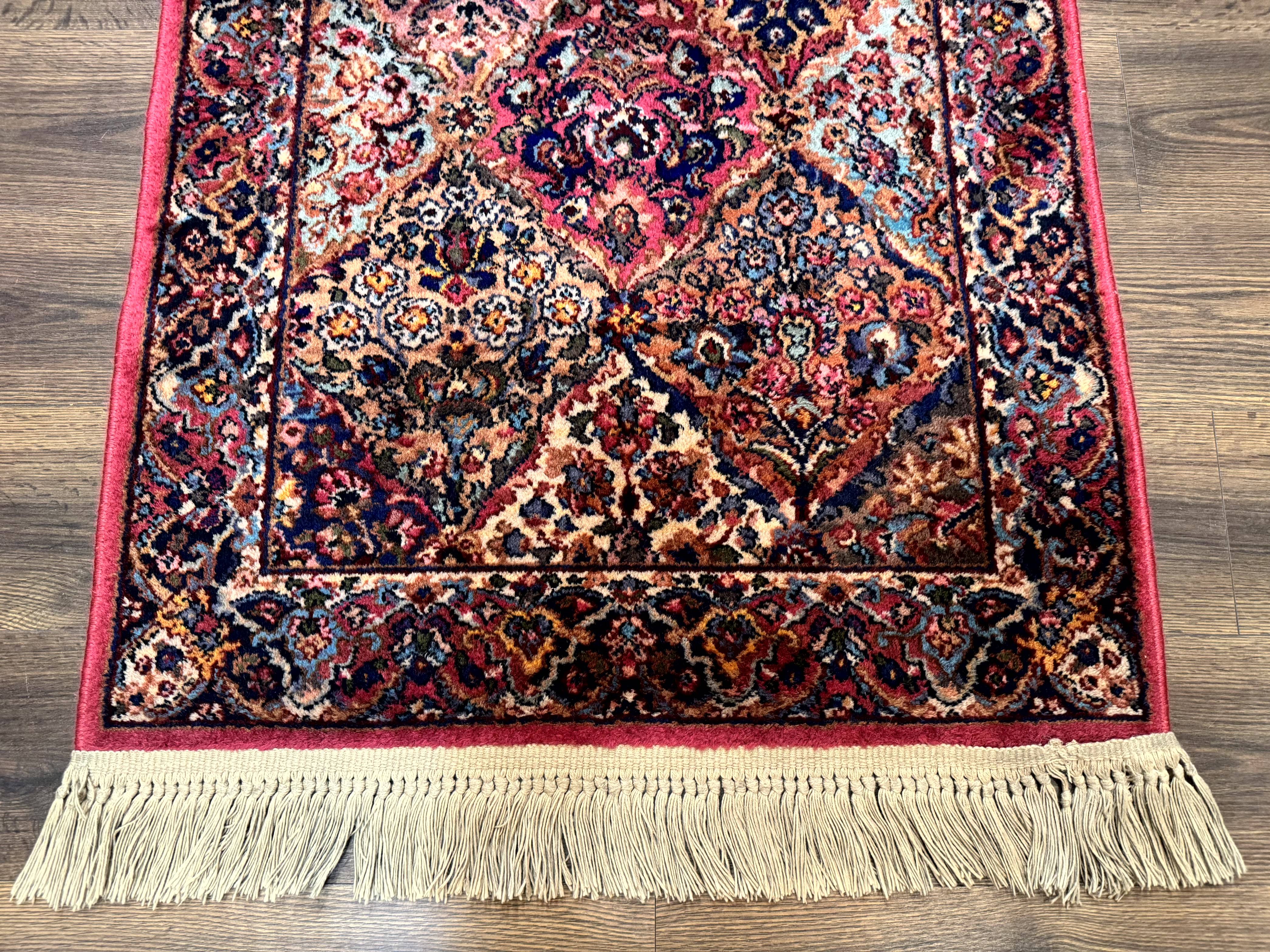 Karastan Rug 3x5 Multicolor Panel Kirman #717, Original 700 Series, Wool Pile, Discontinued - Image 5