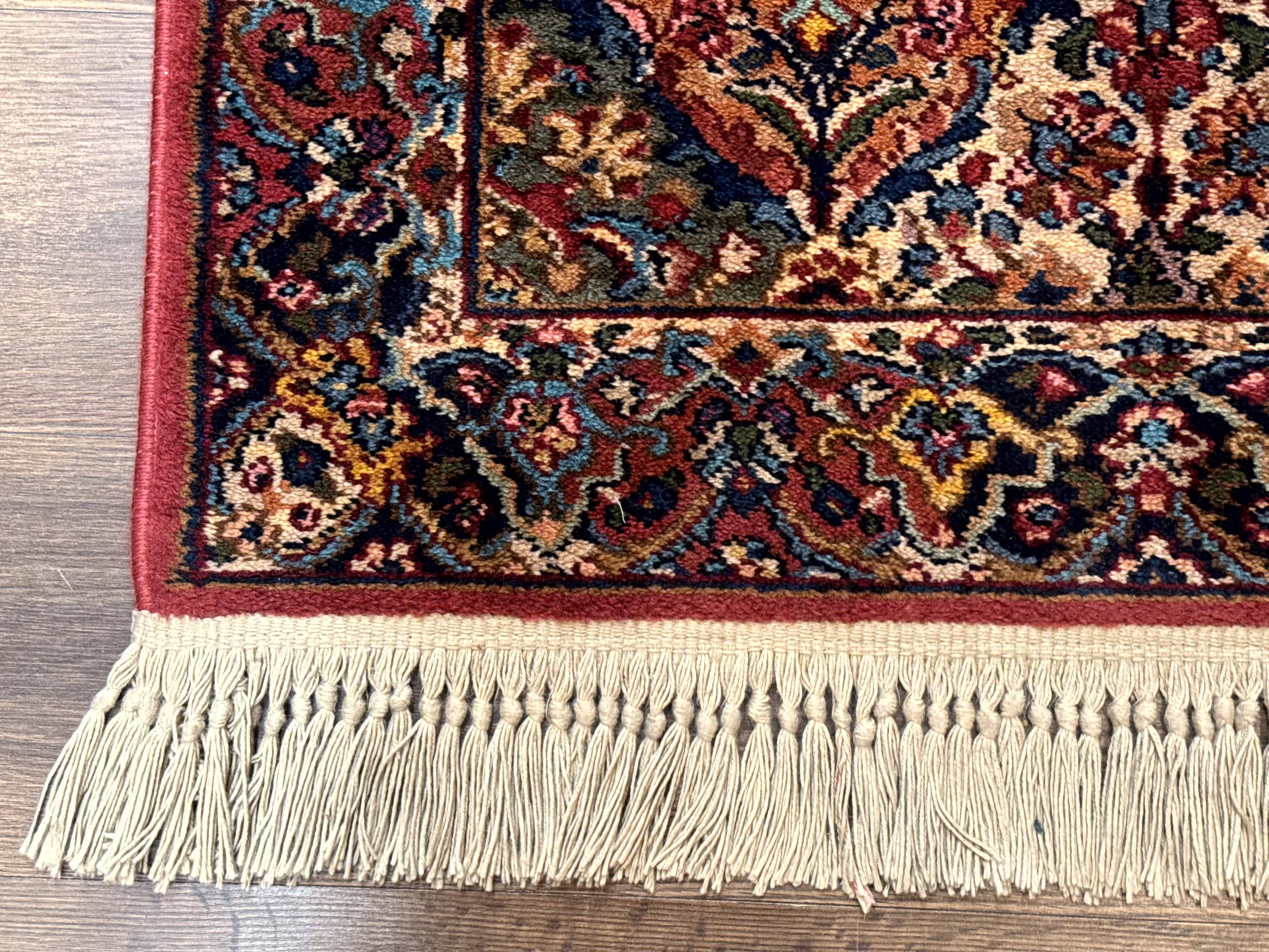 Karastan Rug 3x5 Multicolor Panel Kirman #717, Original 700 Series, Wool Pile, Discontinued - Image 8