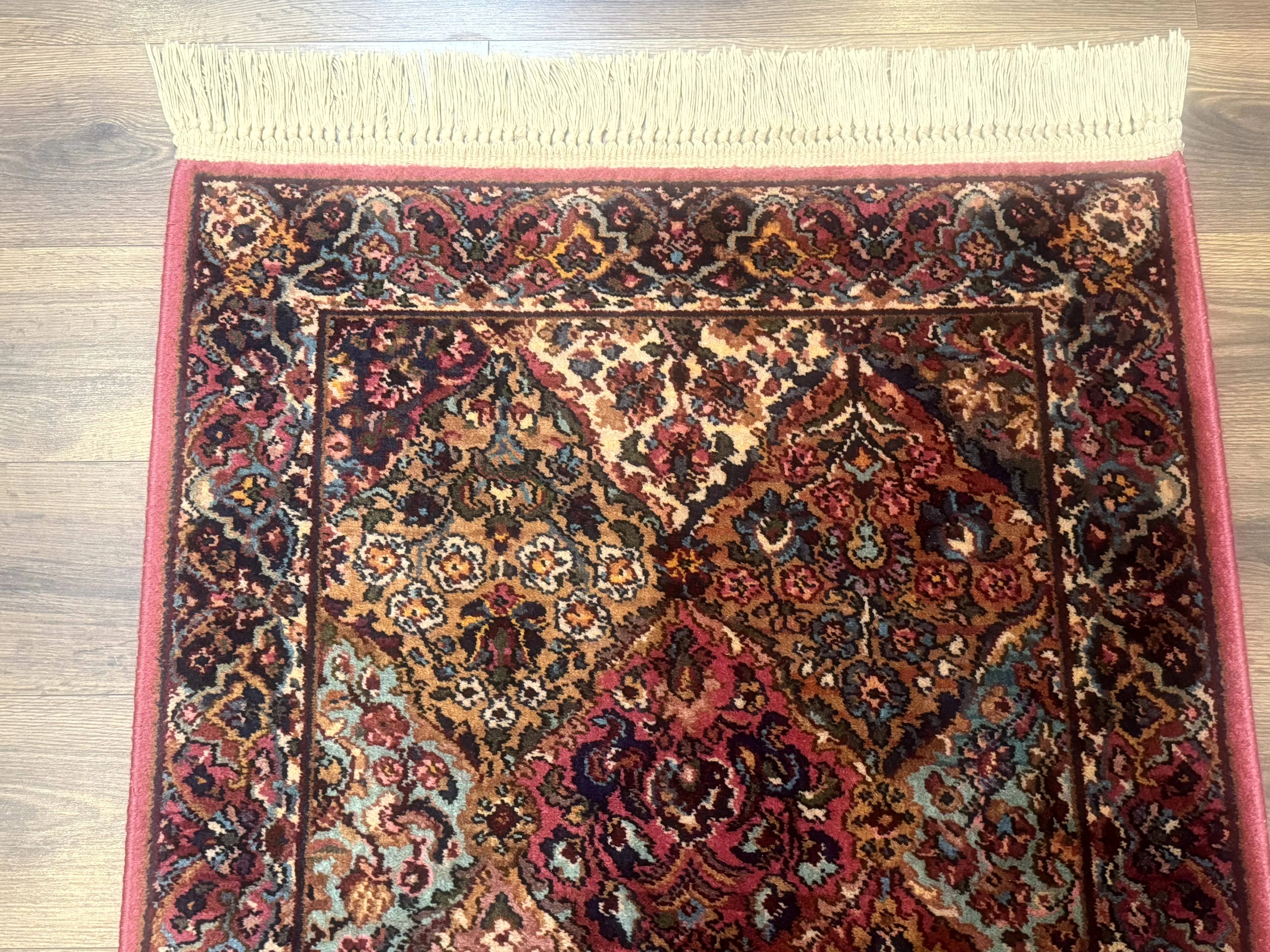 Karastan Rug 3x5 Multicolor Panel Kirman #717, Original 700 Series, Wool Pile, Discontinued - Image 3