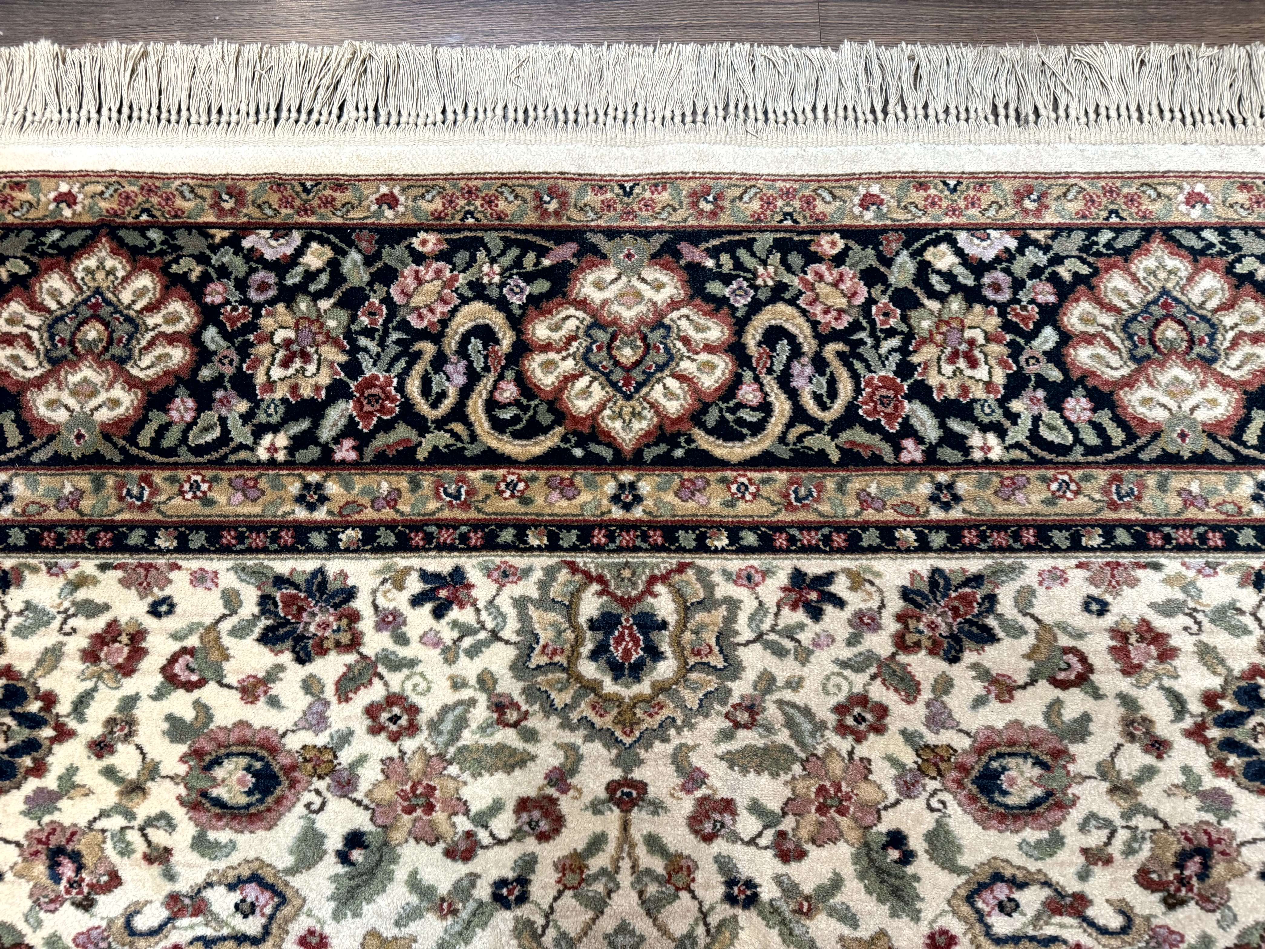 Karastan Rug 8.8 x 10.6 Ivory Indo Kirman #700/706, Wool Original Series - Image 3