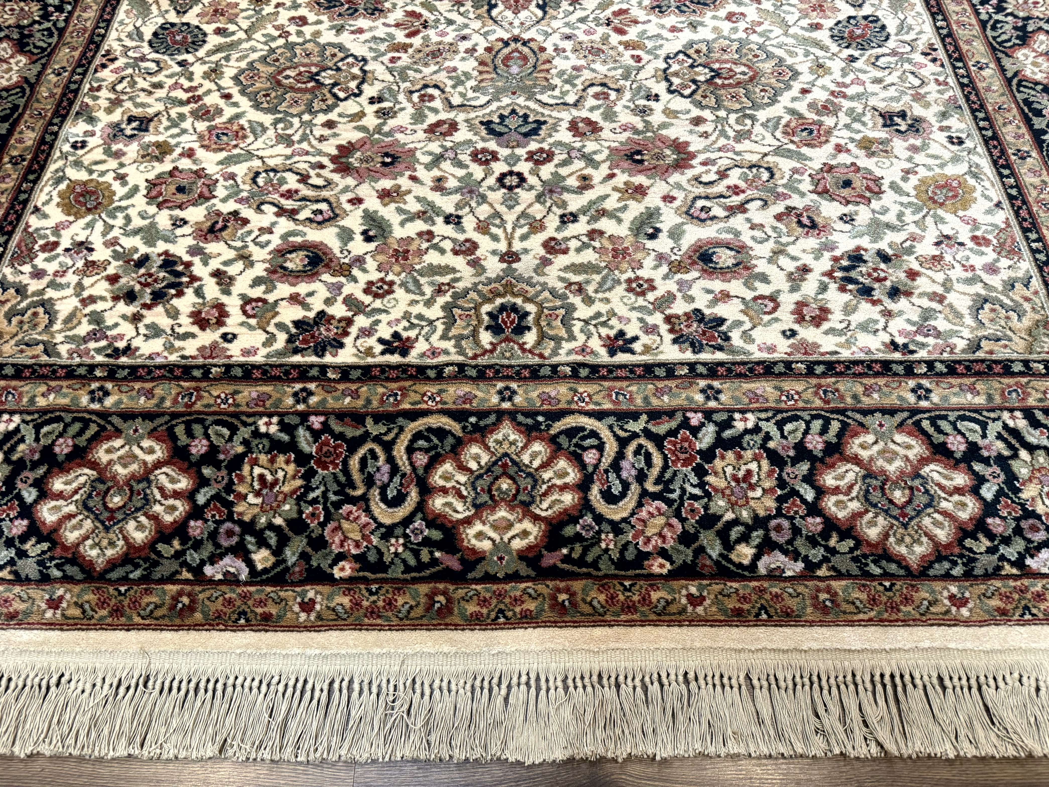 Karastan Rug 8.8 x 10.6 Ivory Indo Kirman #700/706, Wool Original Series - Image 5