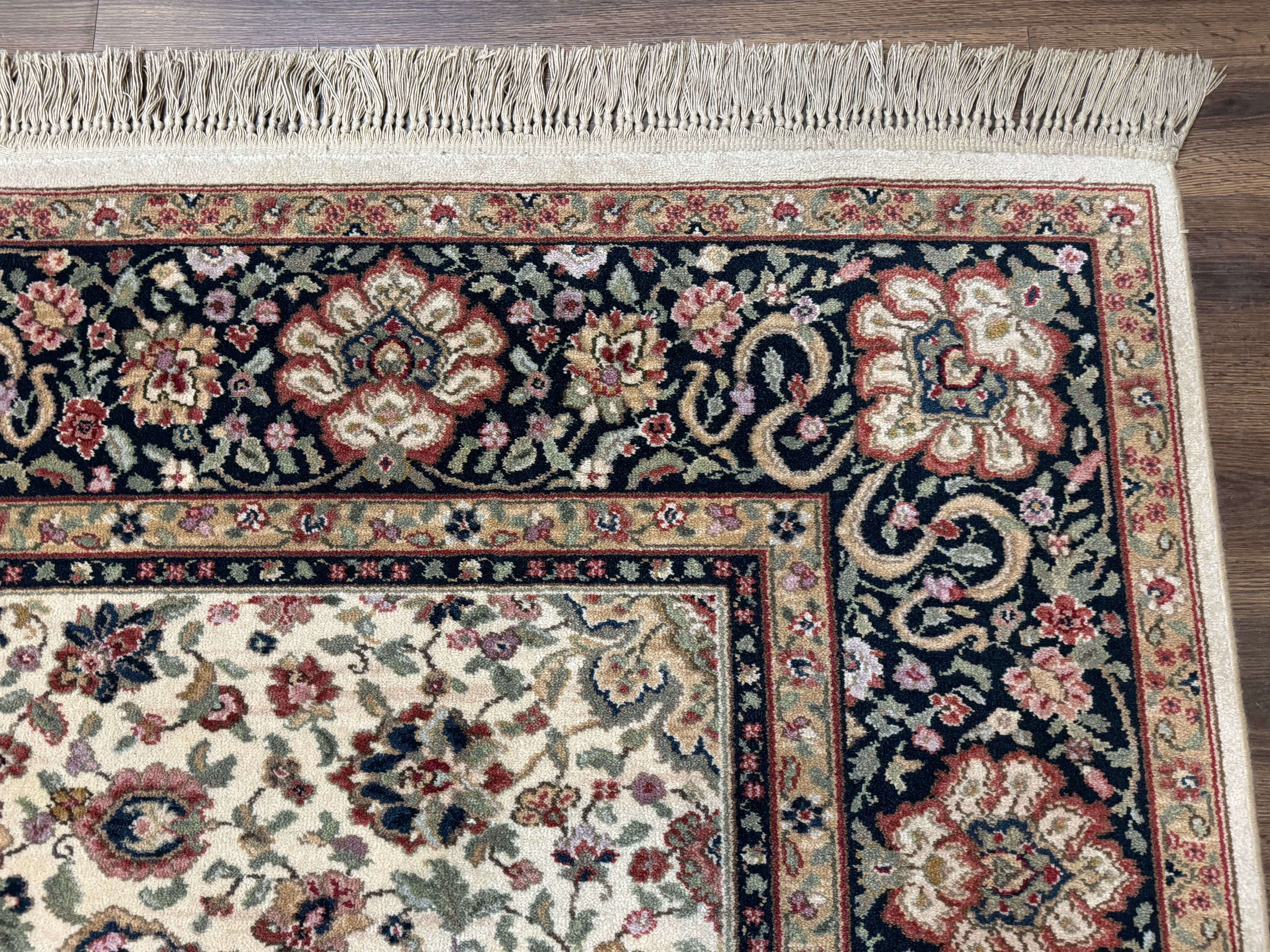 Karastan Rug 8.8 x 10.6 Ivory Indo Kirman #700/706, Wool Original Series - Image 7