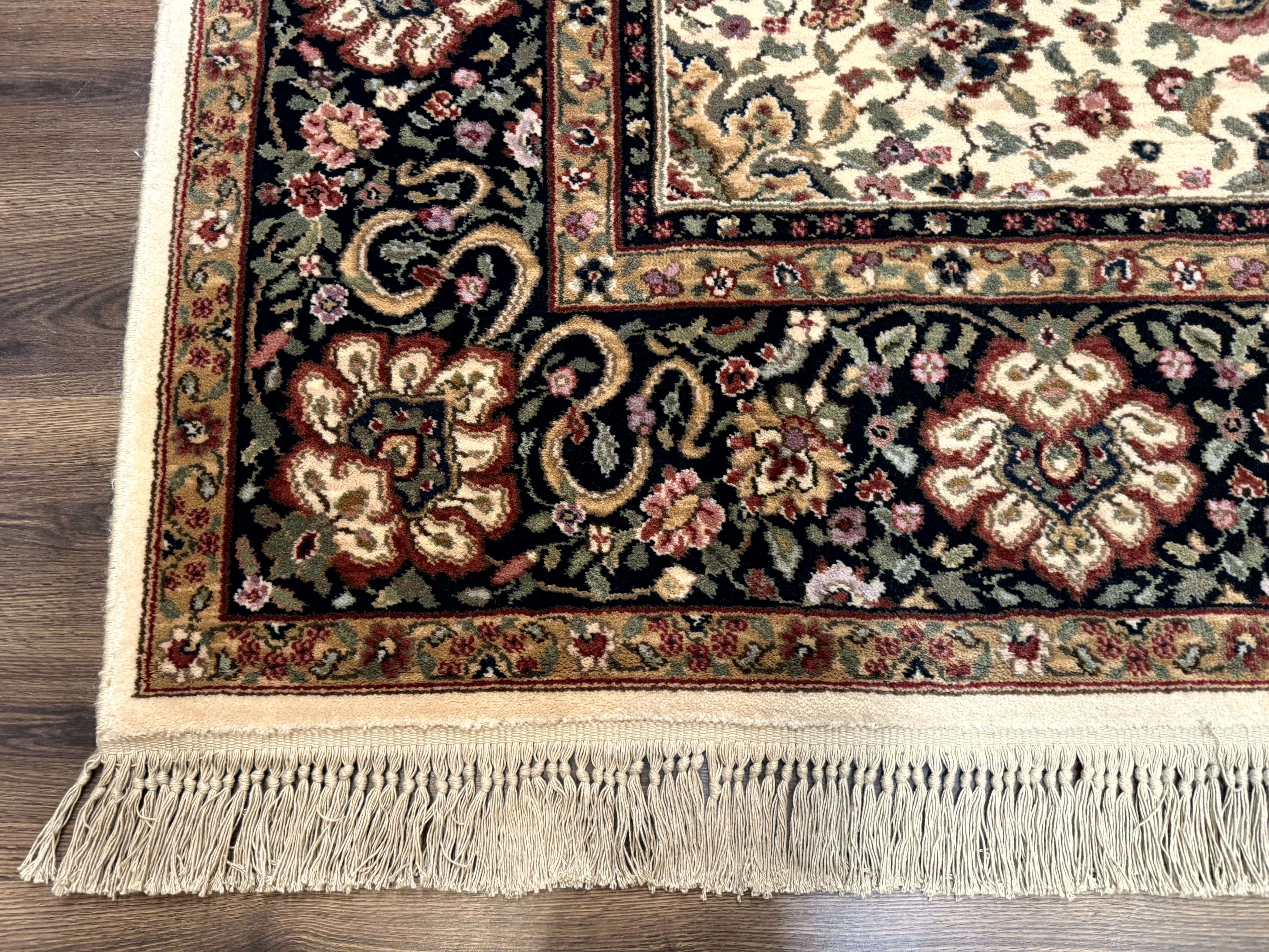 Karastan Rug 8.8 x 10.6 Ivory Indo Kirman #700/706, Wool Original Series - Image 8