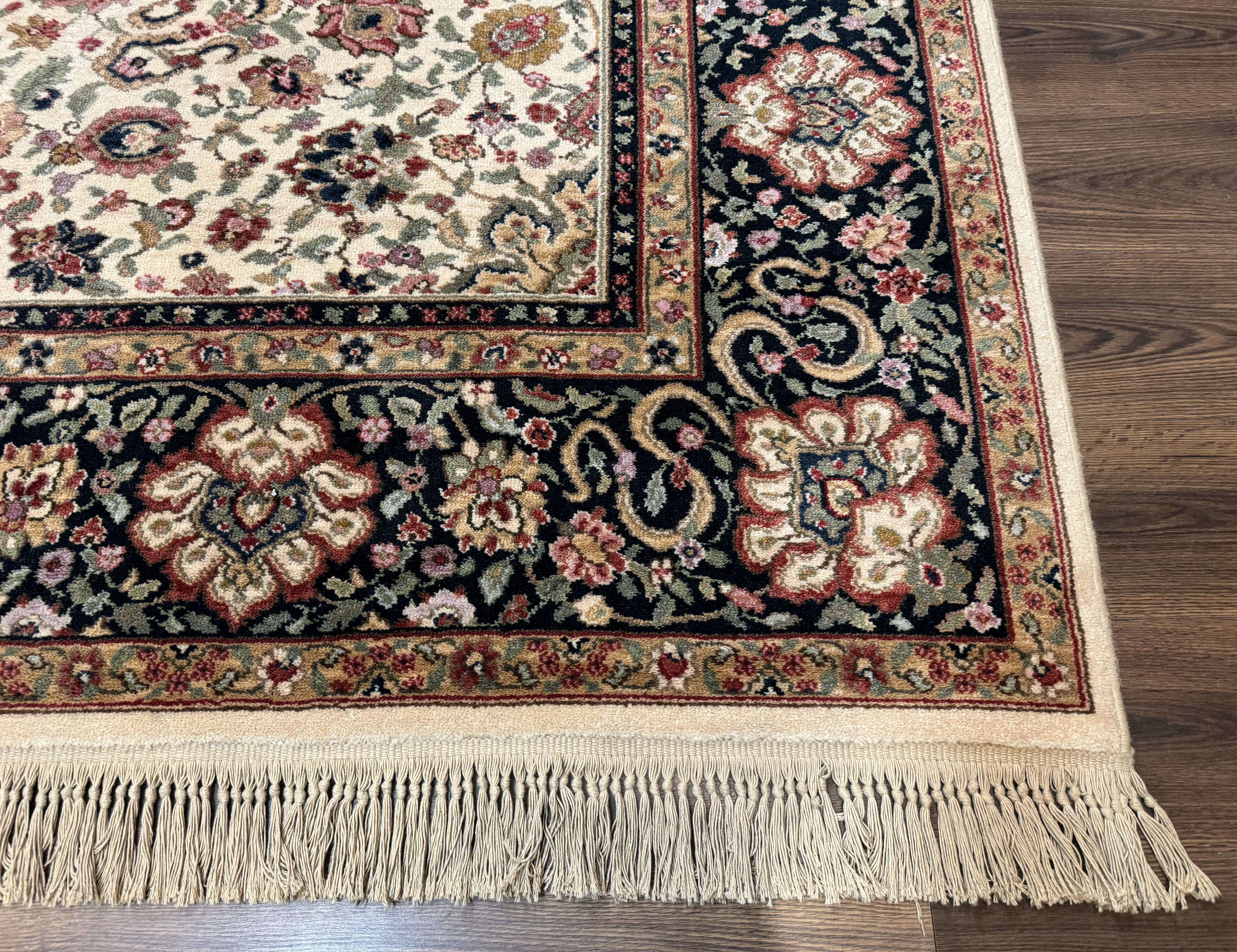 Karastan Rug 8.8 x 10.6 Ivory Indo Kirman #700/706, Wool Original Series - Image 9