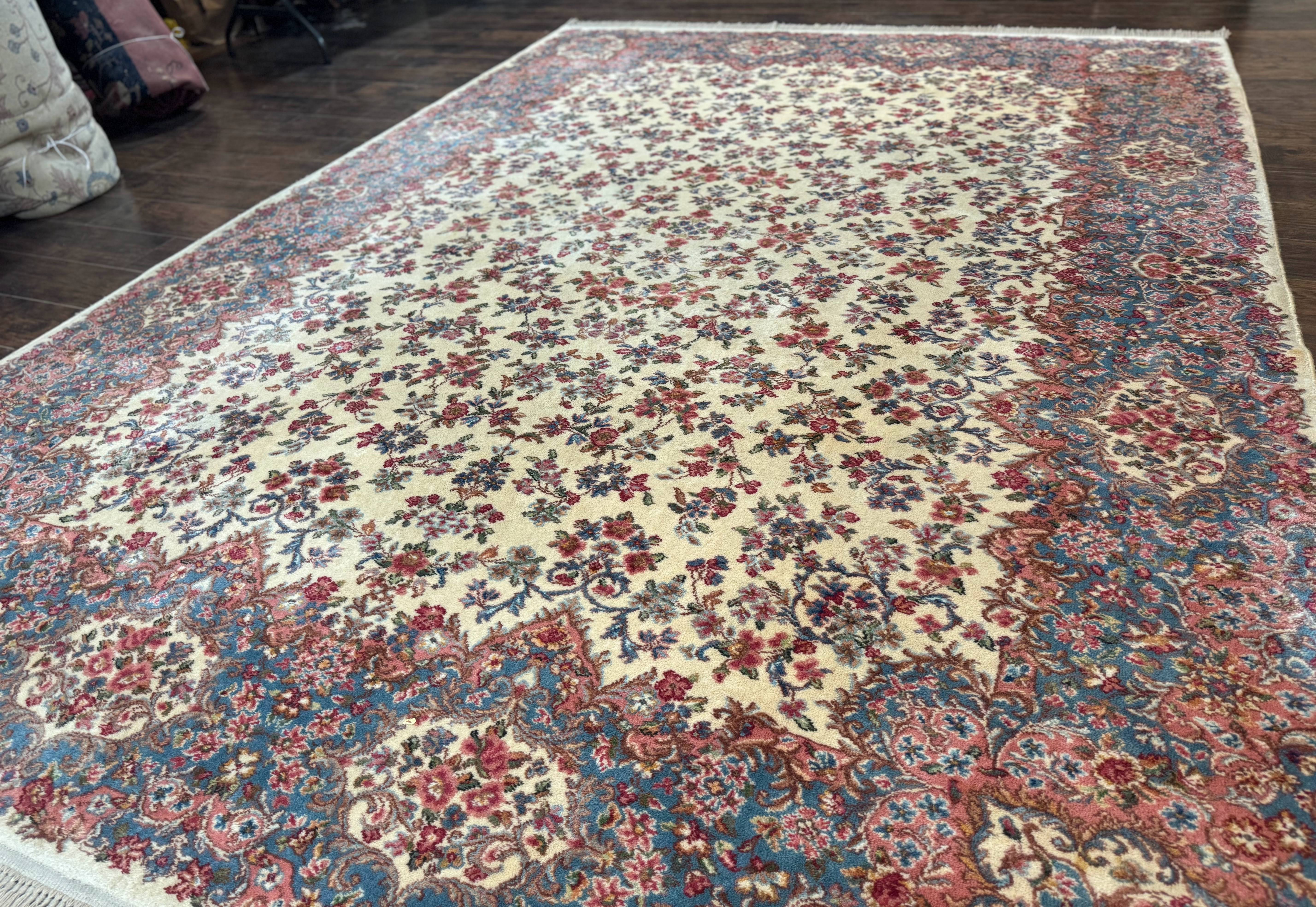 Karastan Rug 8.8 x 12 Ivory Kirman #788, Original 700 Series, Wool Karastan Carpet, Karastan Area Rug, Vintage Karastan, Living Room Rug - Image 13
