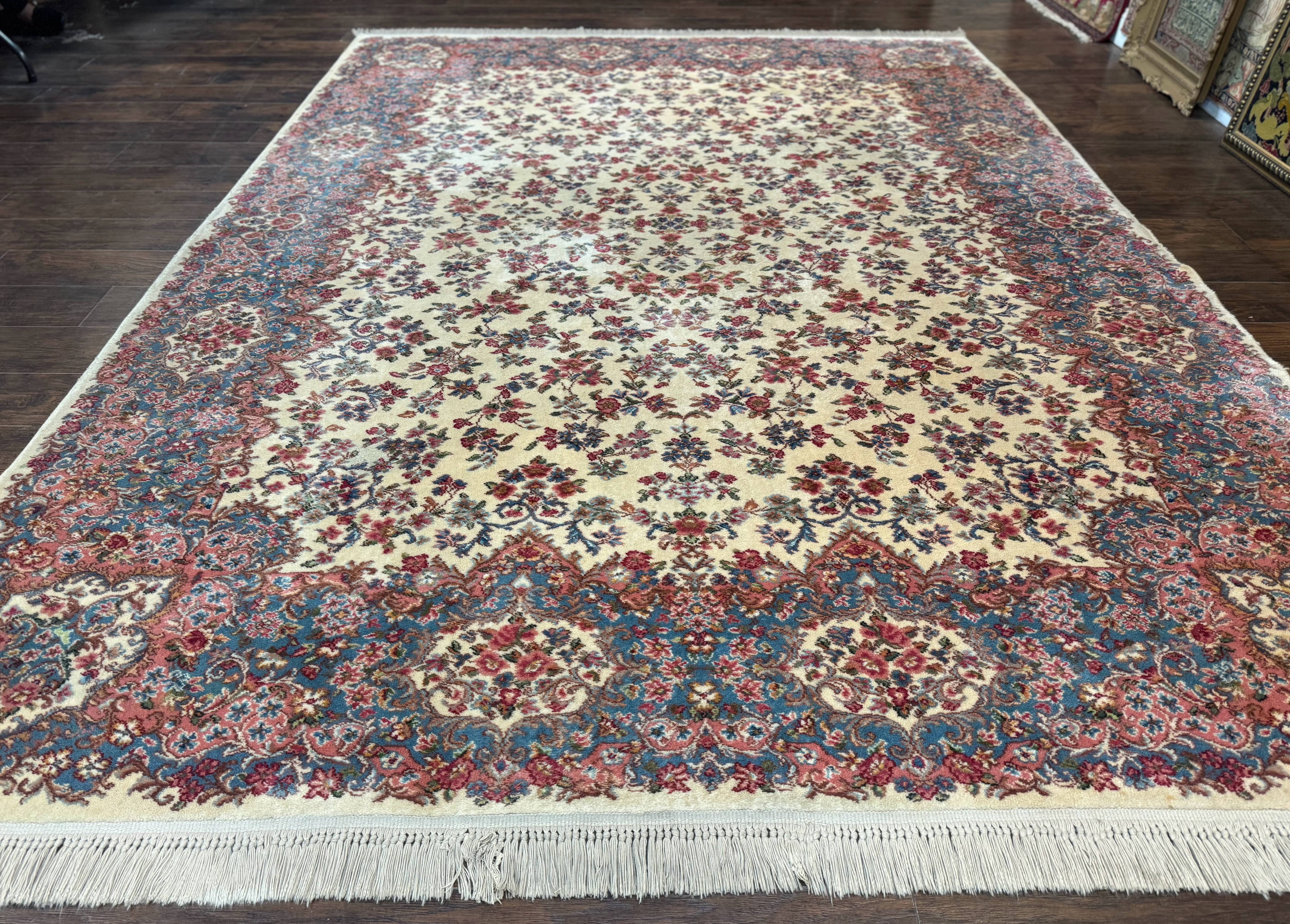 Karastan Rug 8.8 x 12 Ivory Kirman #788, Original 700 Series, Wool Karastan Carpet, Karastan Area Rug, Vintage Karastan, Living Room Rug - Image 2