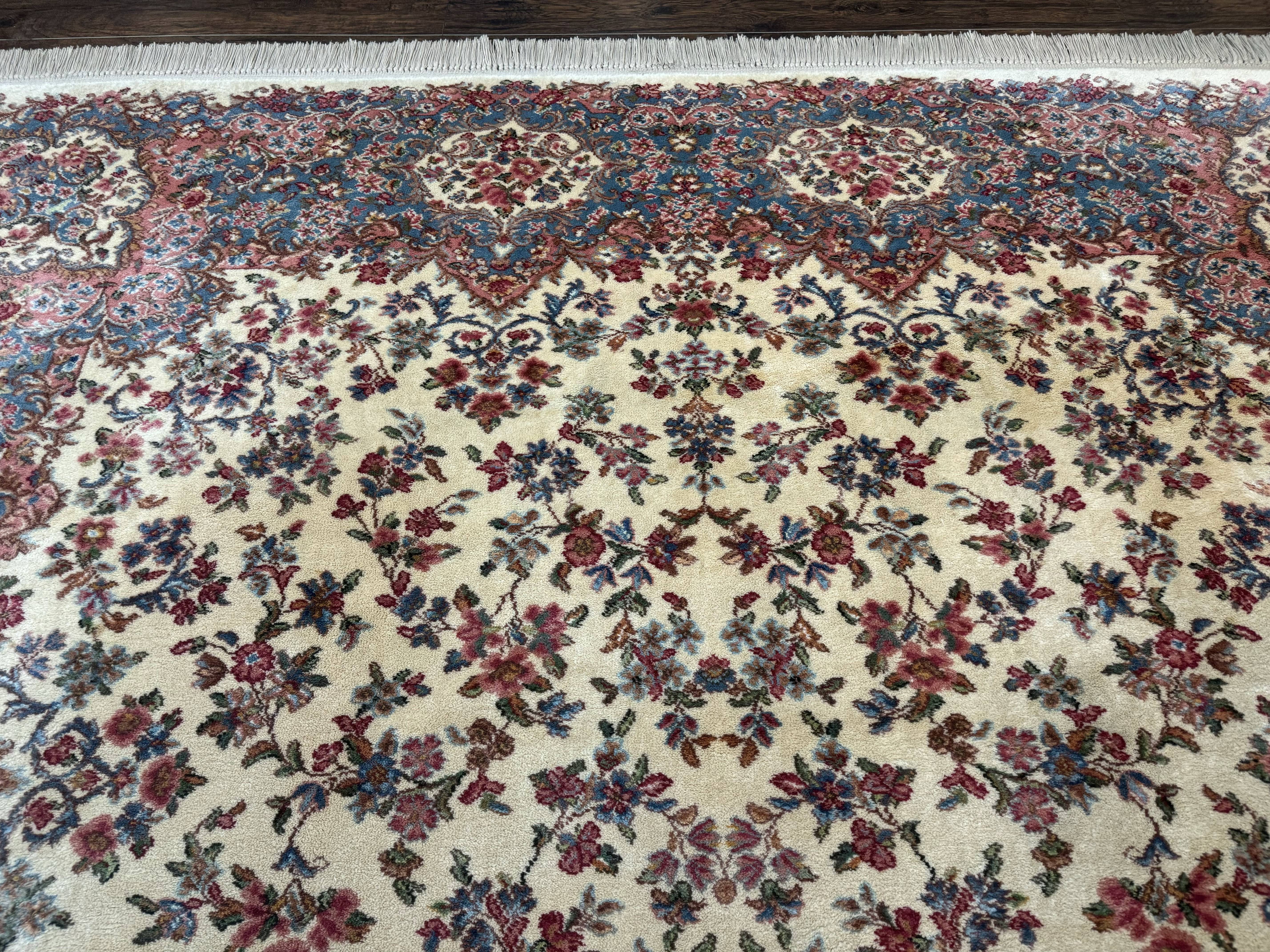 Karastan Rug 8.8 x 12 Ivory Kirman #788, Original 700 Series, Wool Karastan Carpet, Karastan Area Rug, Vintage Karastan, Living Room Rug - Image 3