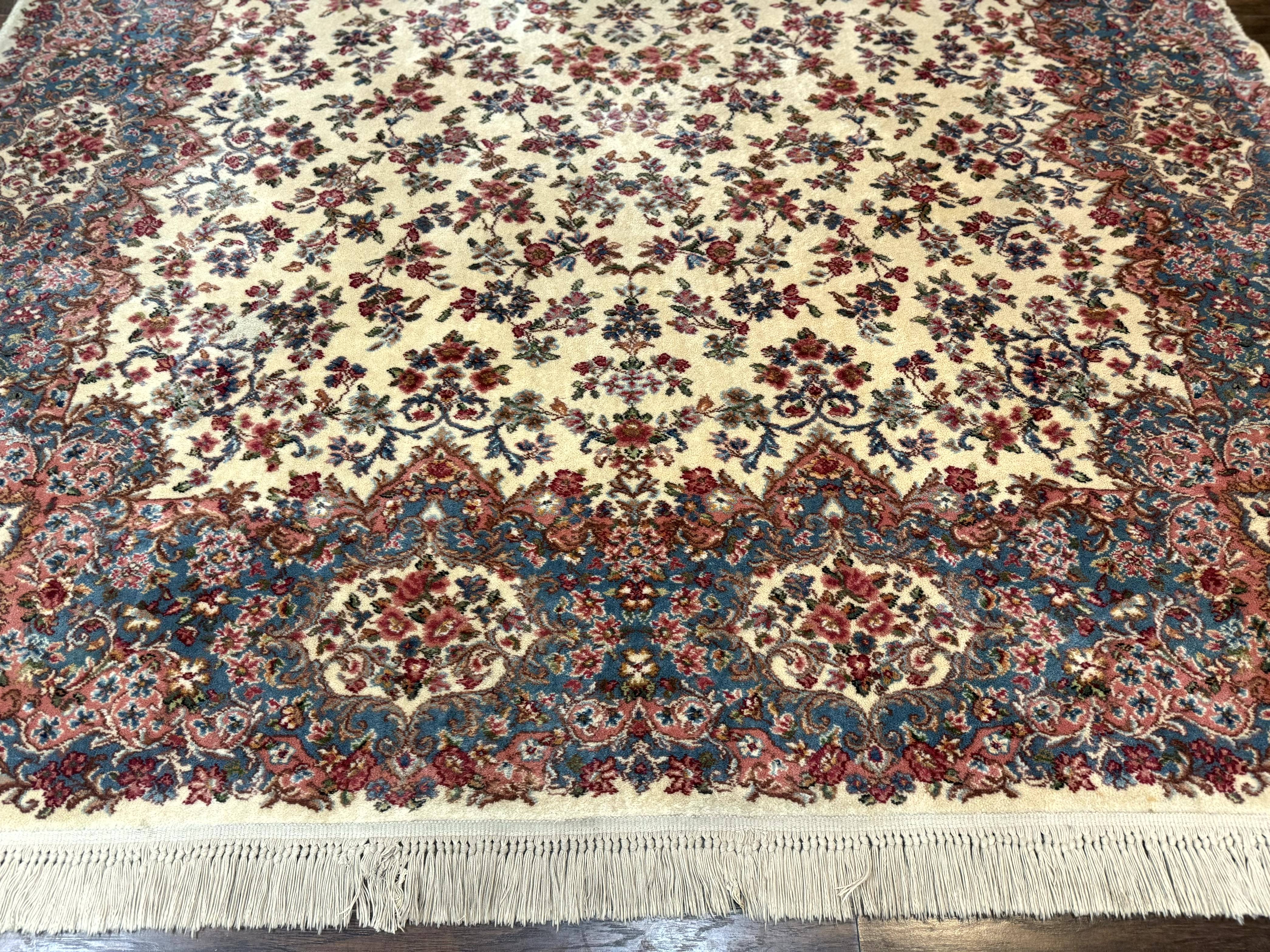 Karastan Rug 8.8 x 12 Ivory Kirman #788, Original 700 Series, Wool Karastan Carpet, Karastan Area Rug, Vintage Karastan, Living Room Rug - Image 8