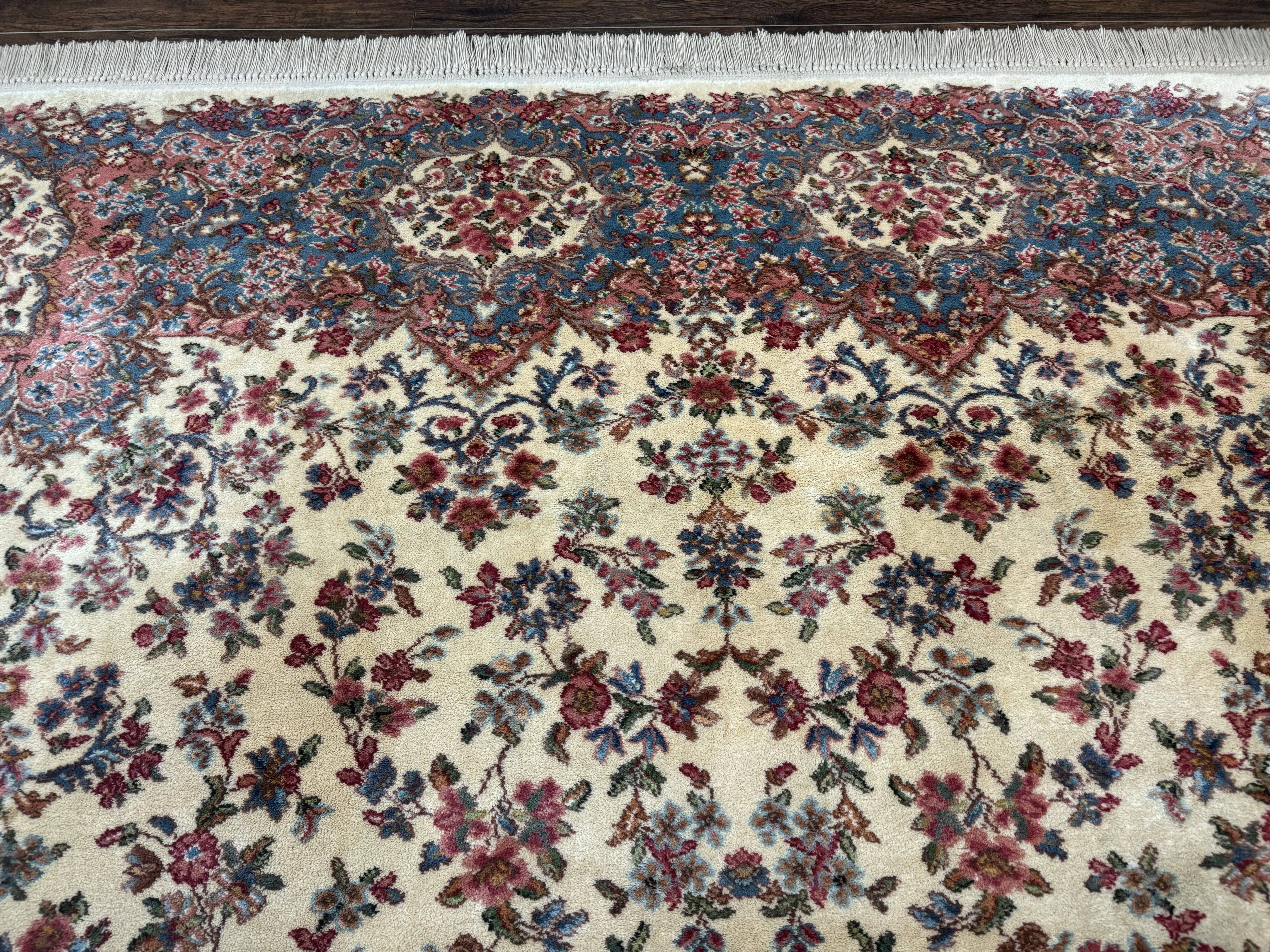 Karastan Rug 8.8 x 12 Ivory Kirman #788, Original 700 Series, Wool Karastan Carpet, Karastan Area Rug, Vintage Karastan, Living Room Rug - Image 9