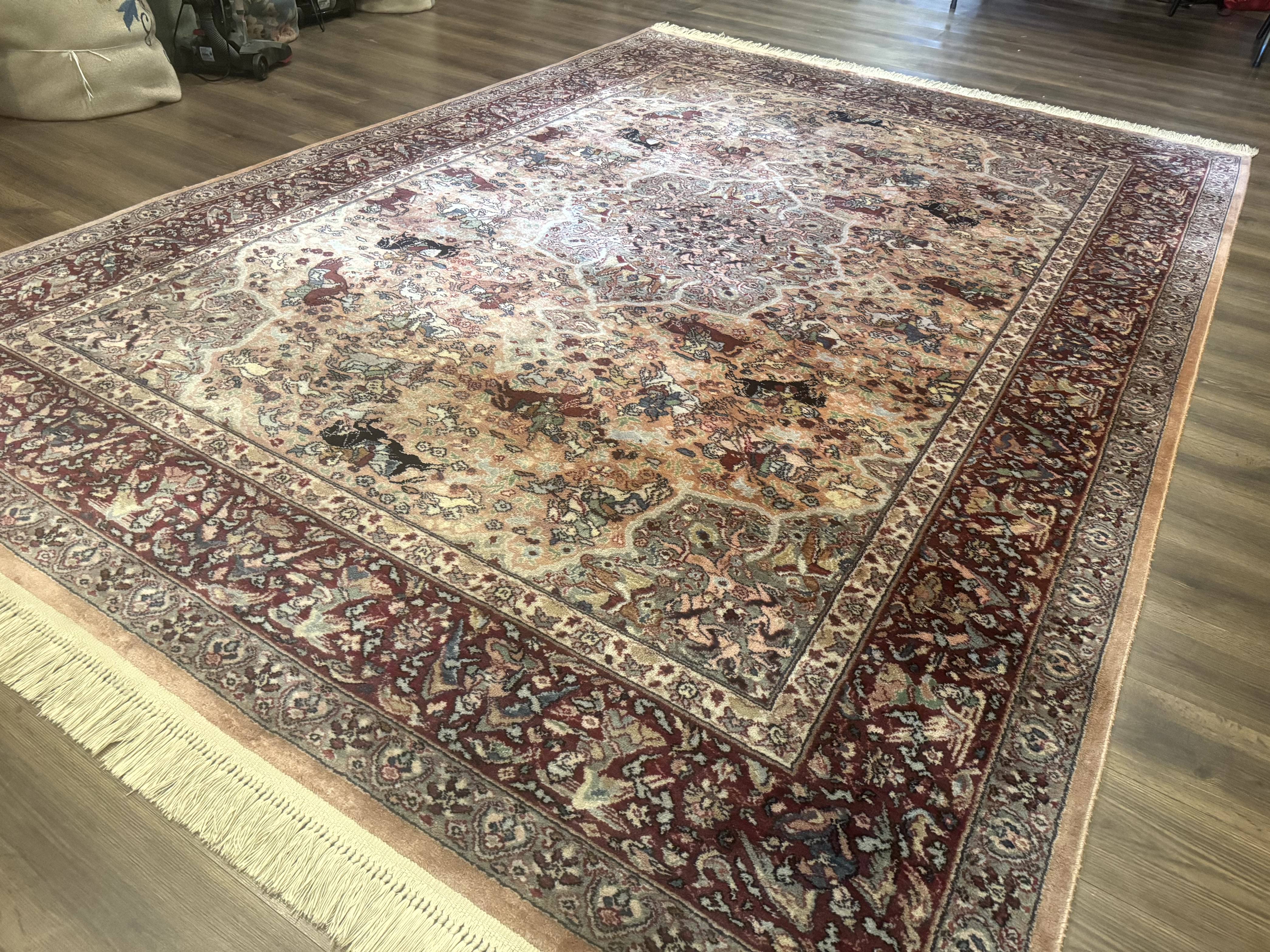 Karastan Rug 8.8 x 12 Persian Hunting Rug #723, Wool Area Rug - Image 2