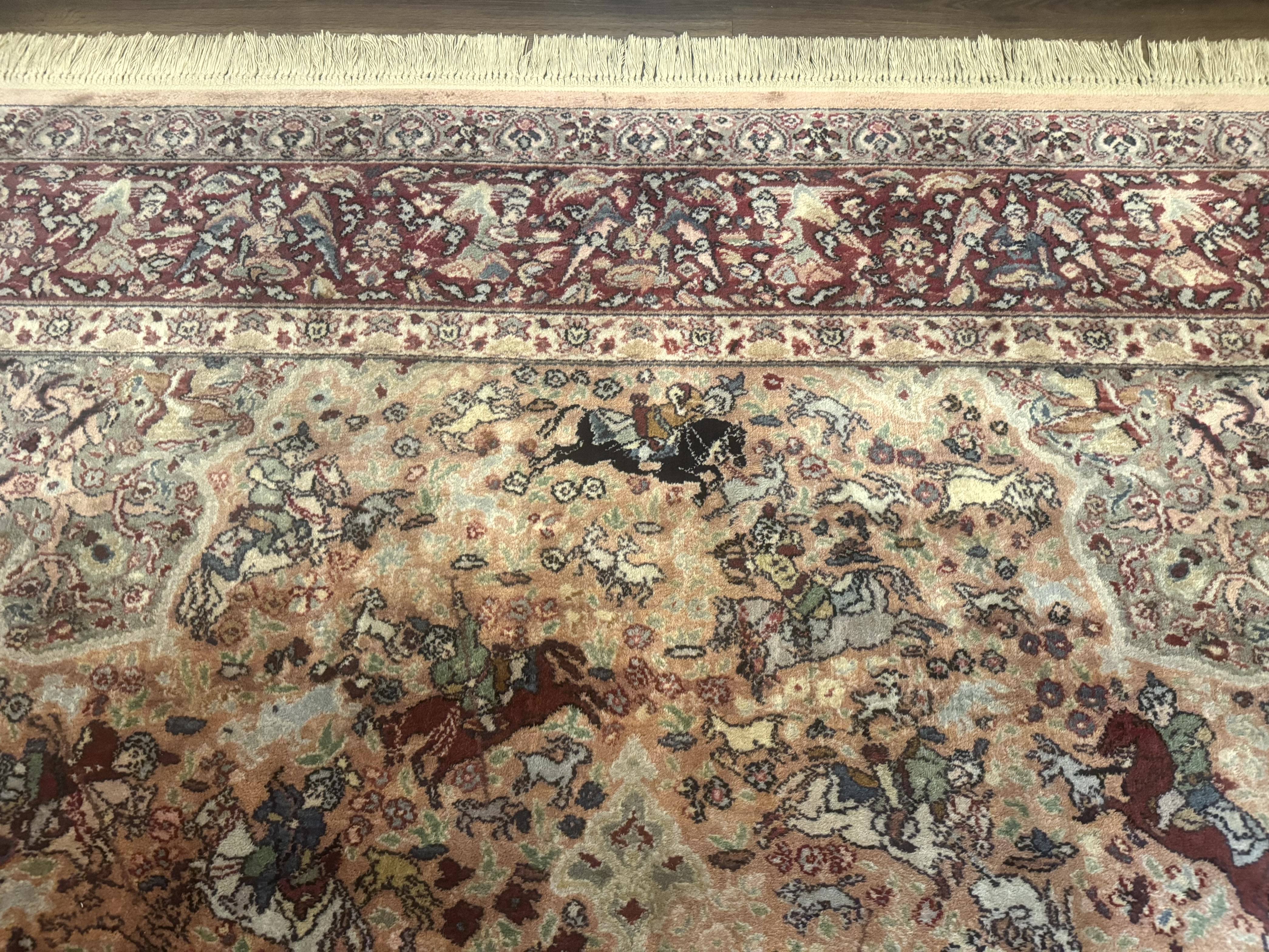 Karastan Rug 8.8 x 12 Persian Hunting Rug #723, Wool Area Rug - Image 3