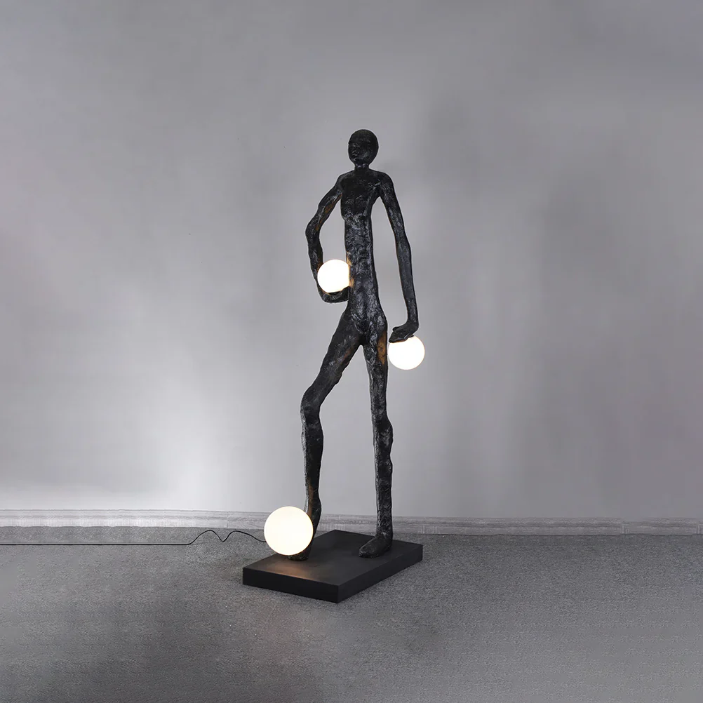 Kicking Ball Sculpture Character Floor Lamp - Image 10