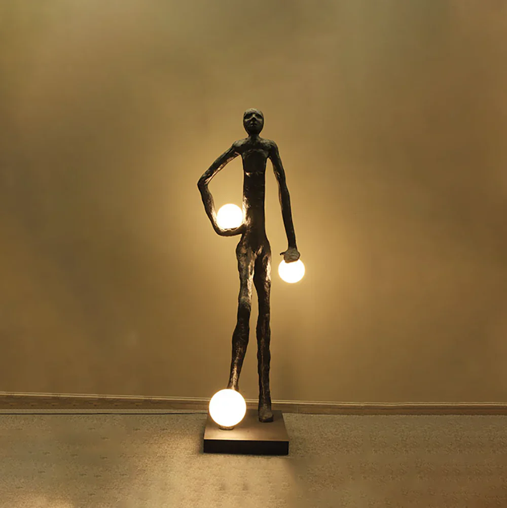 Kicking Ball Sculpture Character Floor Lamp - Image 11