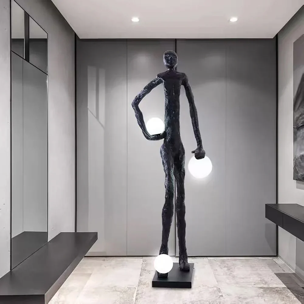 Kicking Ball Sculpture Character Floor Lamp - Image 7