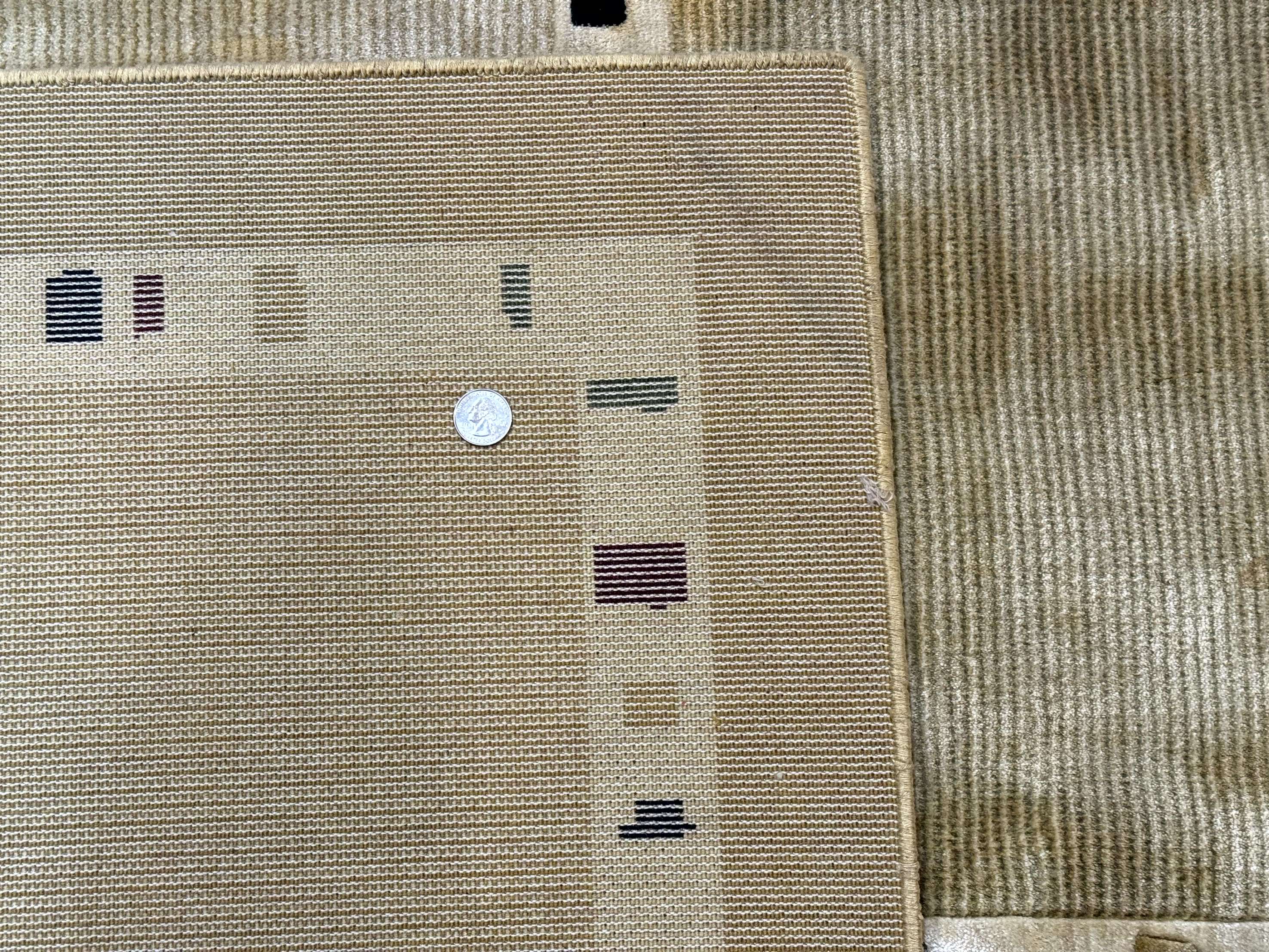 Large Wool Rug 10x13, Panel Design, Modern Contemporary Carpet - Image 10