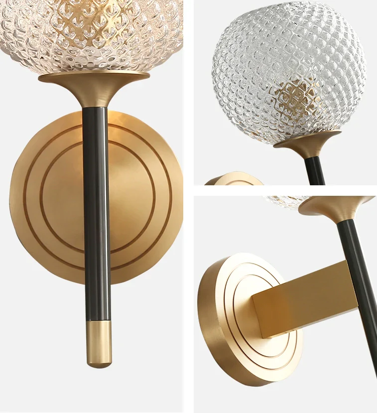 Lattice Glass Wall Sconce - Image 17